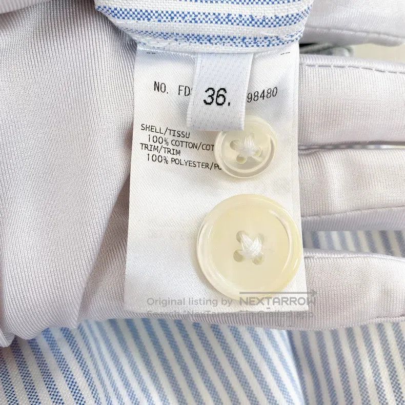 Thom Browne Thom Browne Blue Striped Shirt Dress Size XS / US 0-2 / IT 36-38 - 8 Thumbnail
