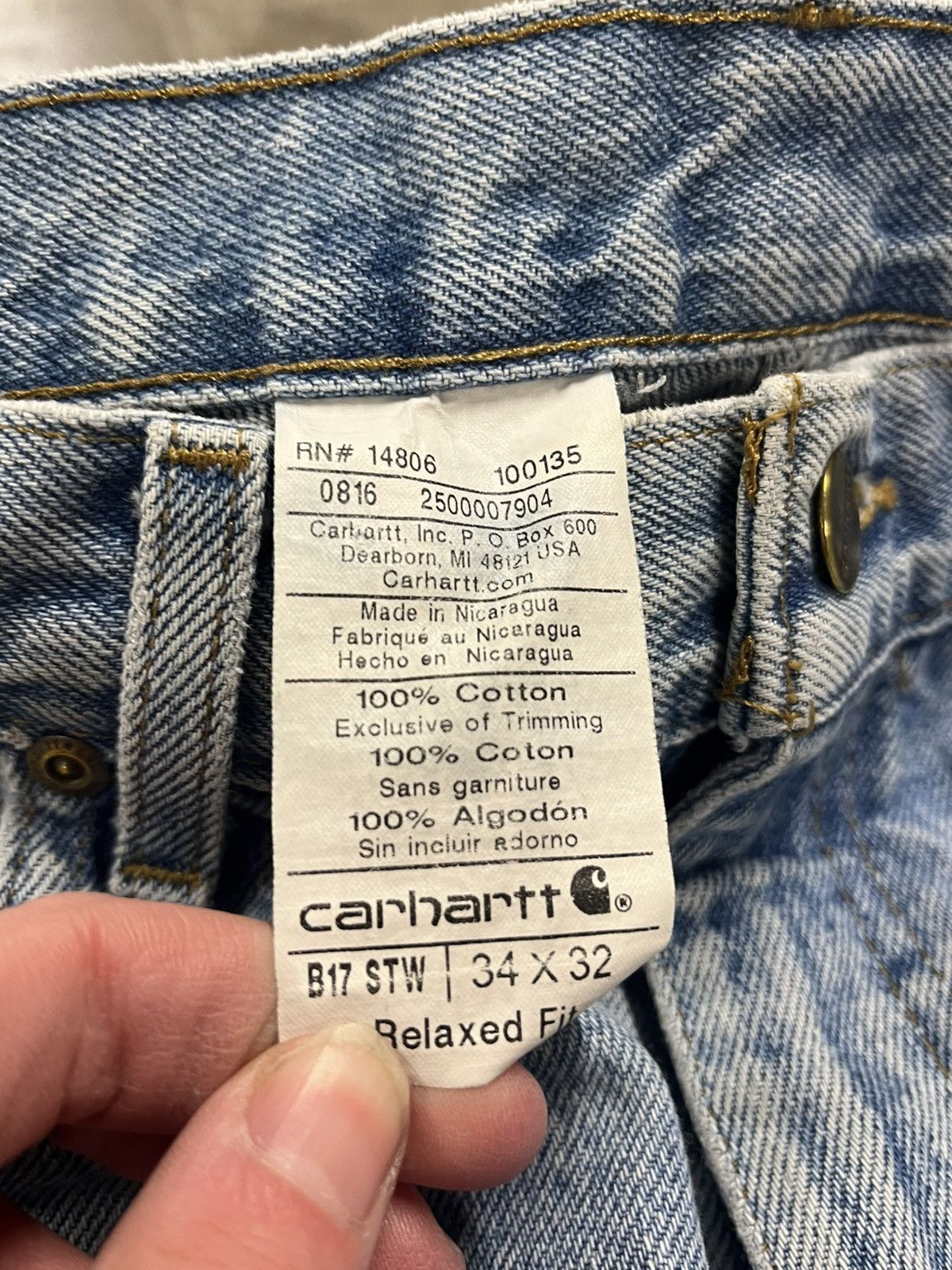 Carhartt × Vintage Carhartt vintage denim pants skater hype streetwear Size US 34 / EU 50 - 7 Thumbnail