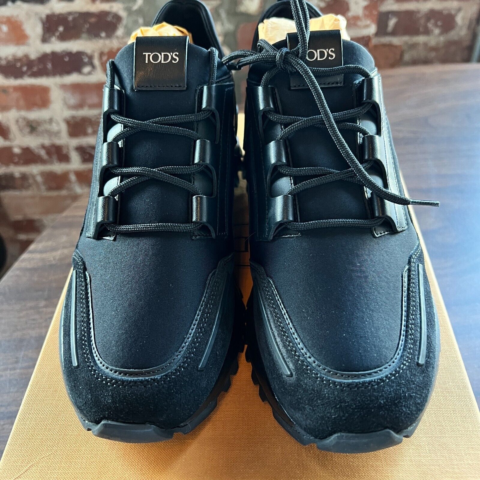 Tod's Tod's Men's Allacciata Black Sport Sneakers NIB 490EUR 6.5 Size US 8 / EU 41 - 3 Thumbnail