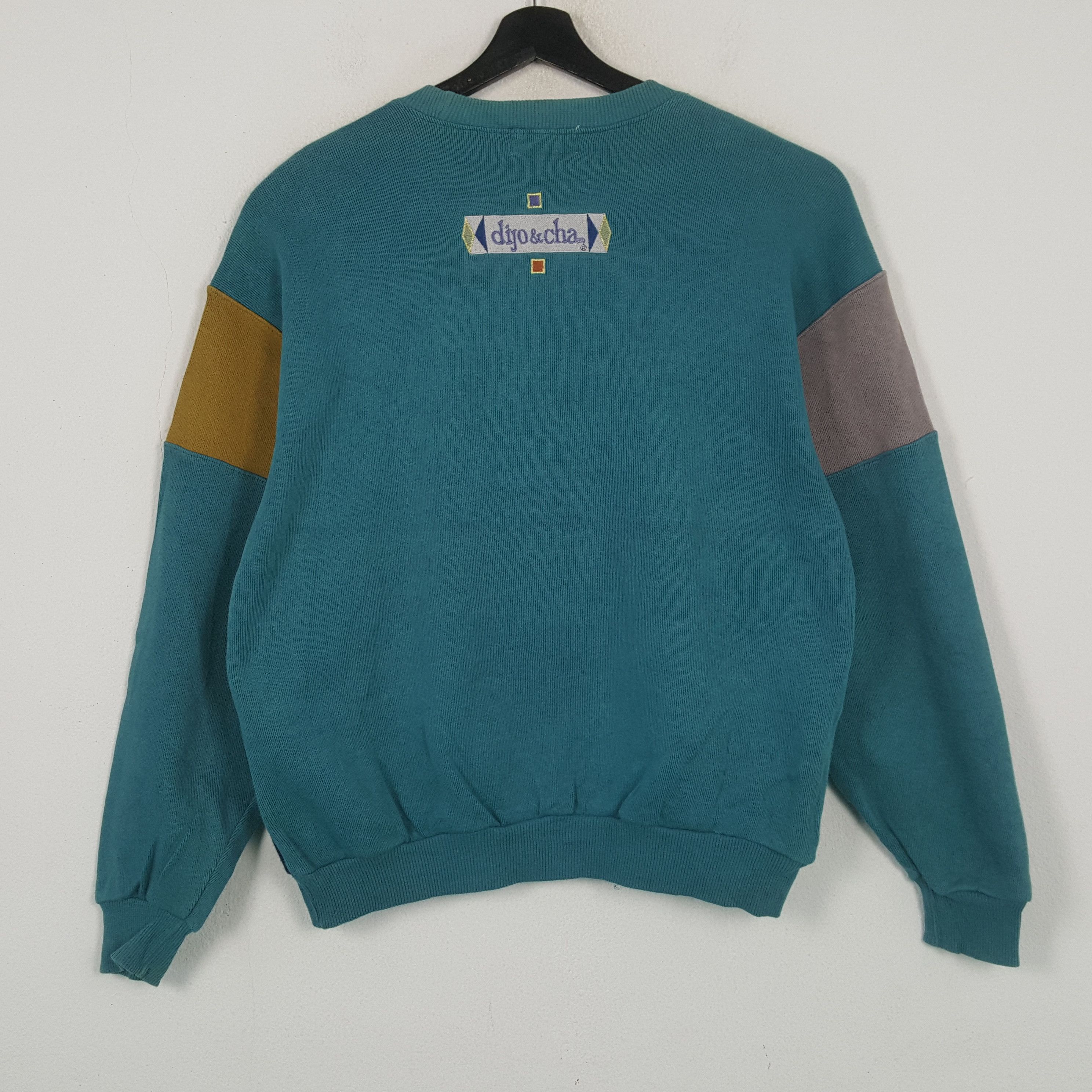 Vintage DIJO & CHA Designer Style Sweatshirt C296N3 Size US M / EU 48-50 / 2 - 3 Thumbnail