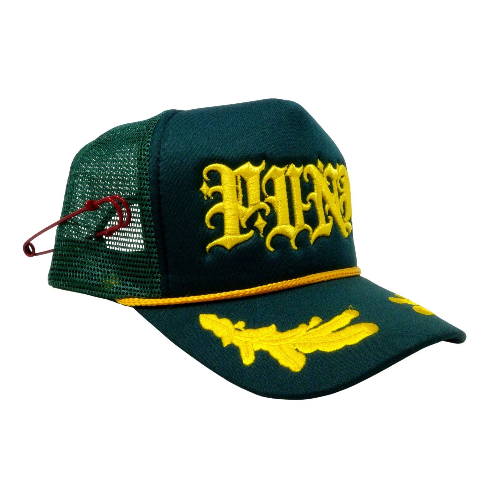 Other PUNK ® El Capitan Trucker Mesh Hat Green Military Made USA Size ONE SIZE - 2 Thumbnail
