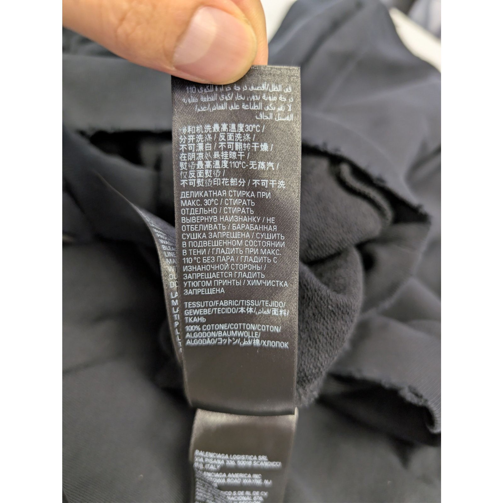 Balenciaga o1rshd1 Top League Round Hoodie in Black Size US M / EU 48-50 / 2 - 18 Thumbnail