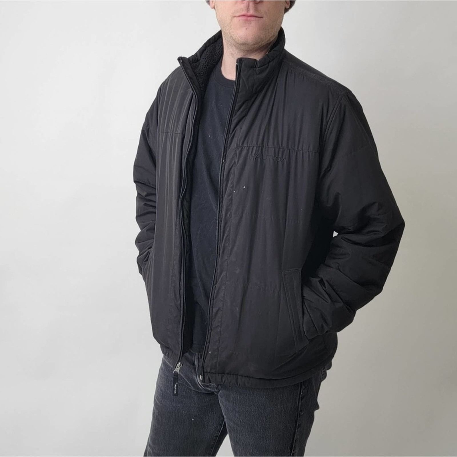 Nautica Nautica Black Sherpa Lined Jacket - M Size US M / EU 48-50 / 2 - 6 Thumbnail