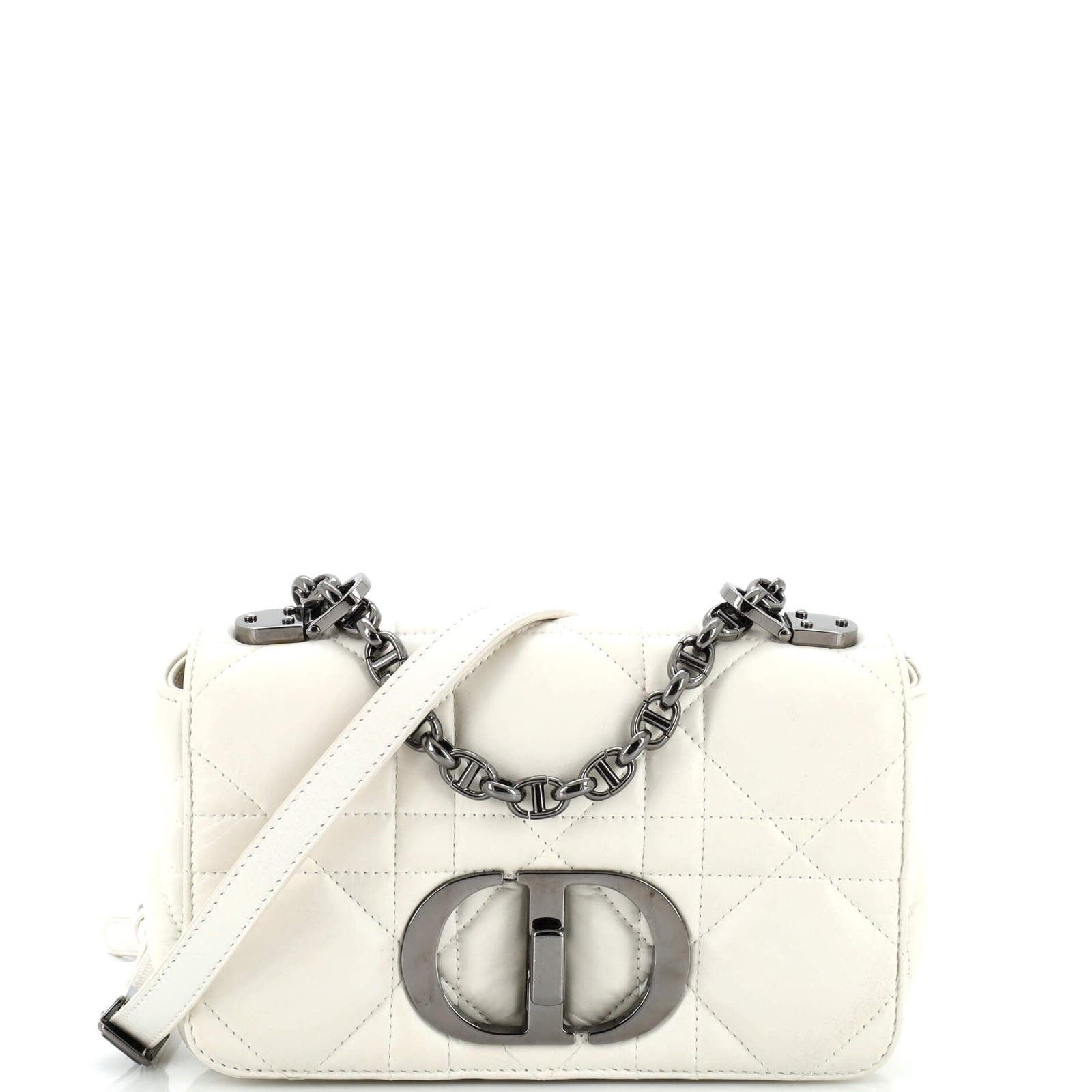 Caro Bag Padded Macrocannage Quilt Calfskin Small