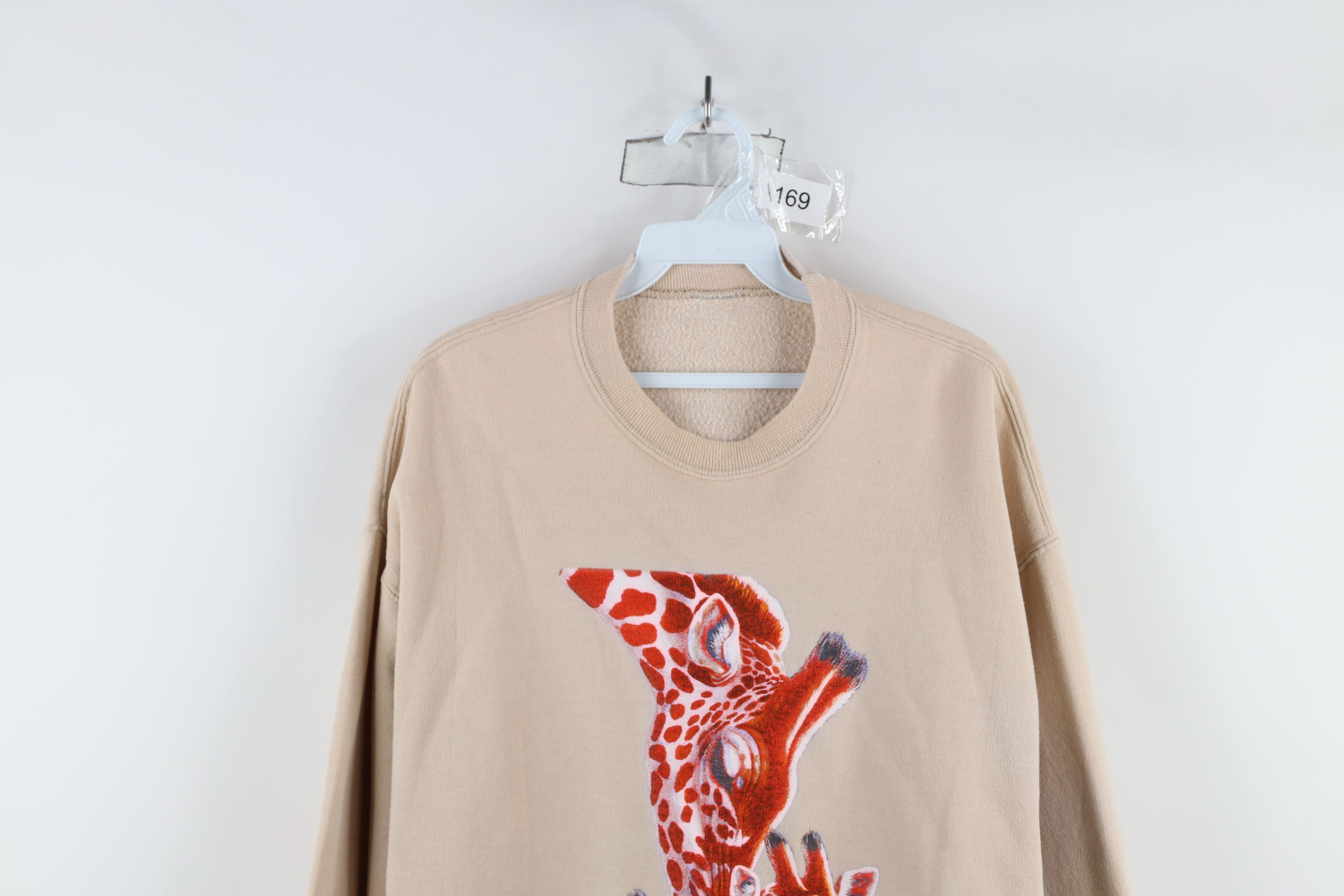 Vintage Vintage 90s Y2K Streetwear Giraffe Crewneck Sweatshirt Size L / US 10 / IT 46 - 2 Thumbnail