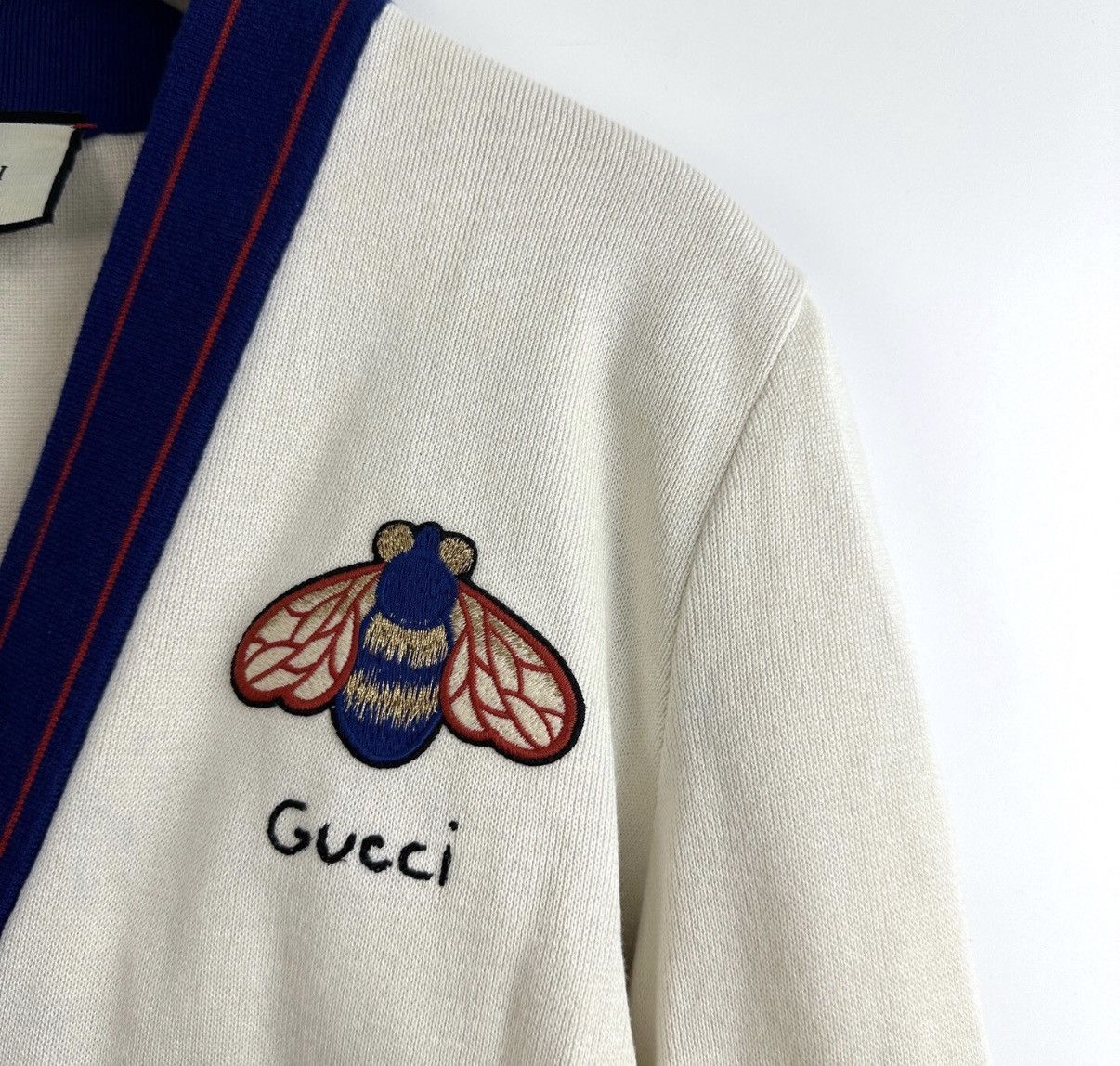 Gucci Gucci Women's Bee Embroidered Cardigan Sweater Coat K12 Size S / US 4 / IT 40 - 4 Thumbnail