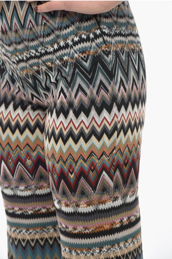 Missoni og1mm0724 Wool Blend Fit Pants in Multicolor Size 30" / US 8 / IT 44 - 3 Thumbnail
