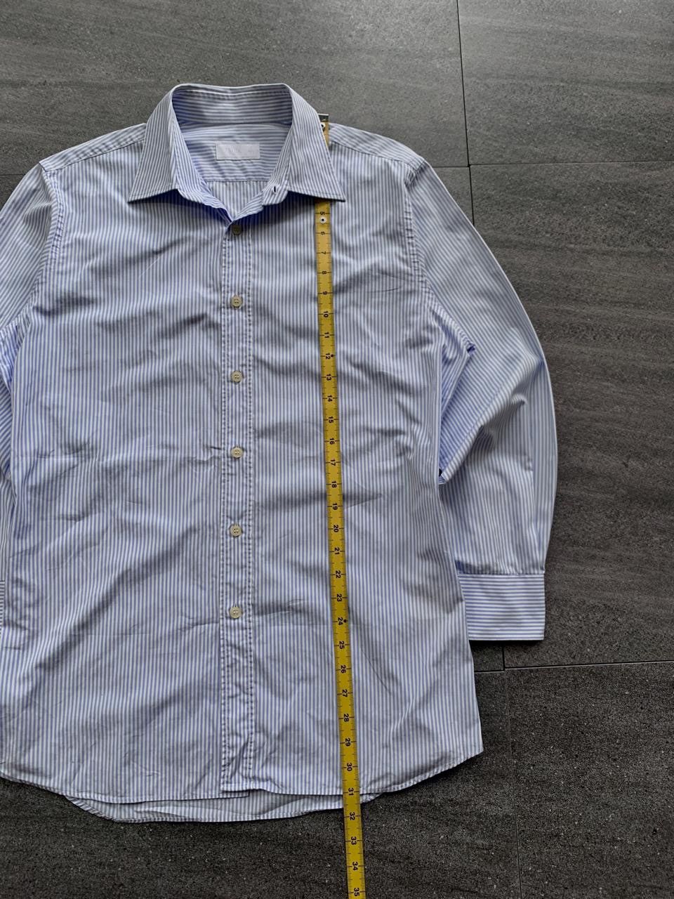 Prada FREE TAX! Striped Slim Ls Shirt Size US L / EU 52-54 / 3 - 10 Thumbnail