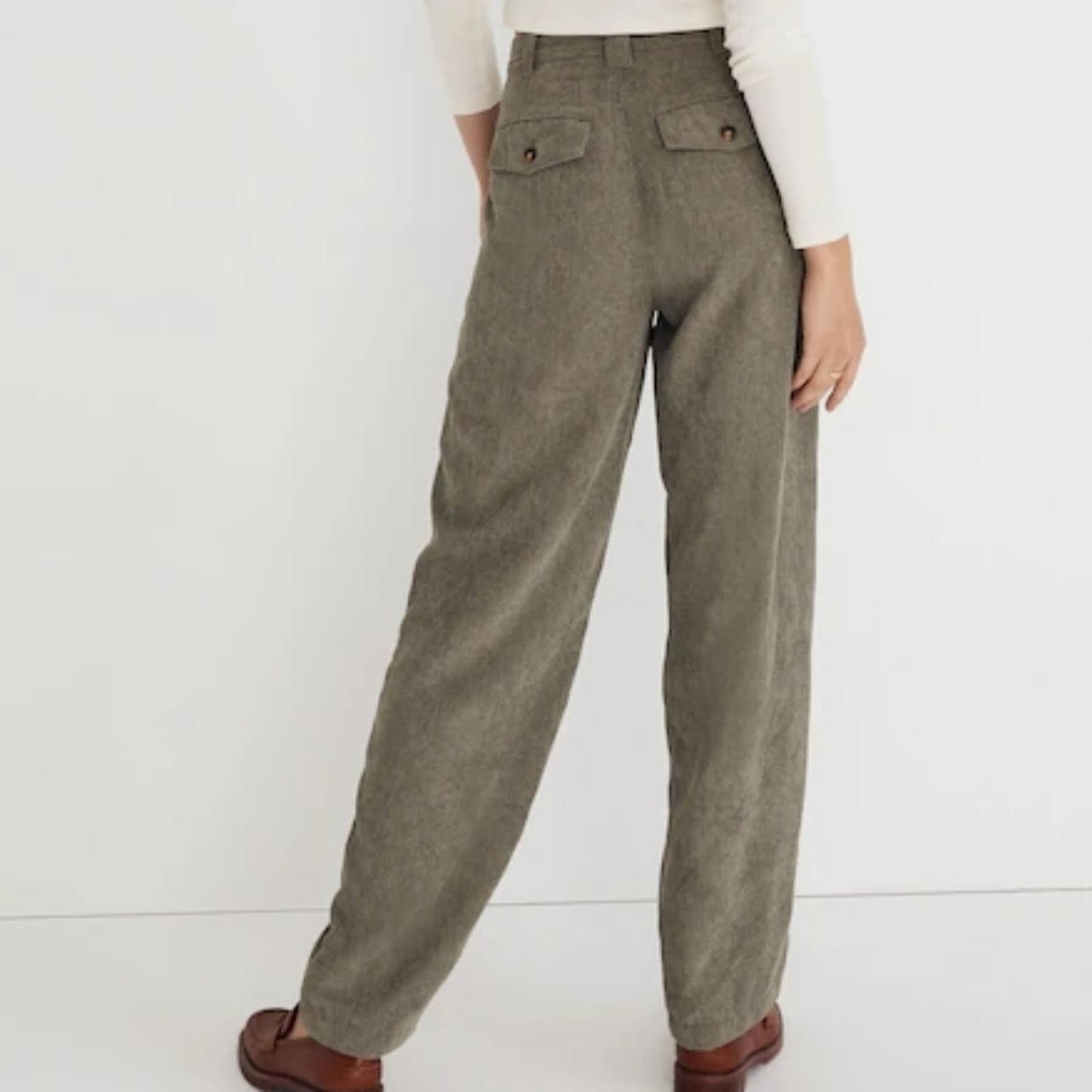 Madewell Madewell Corduroy High-Rise Tapered Pants Size 26" / US 2 / IT 38 - 2 Thumbnail