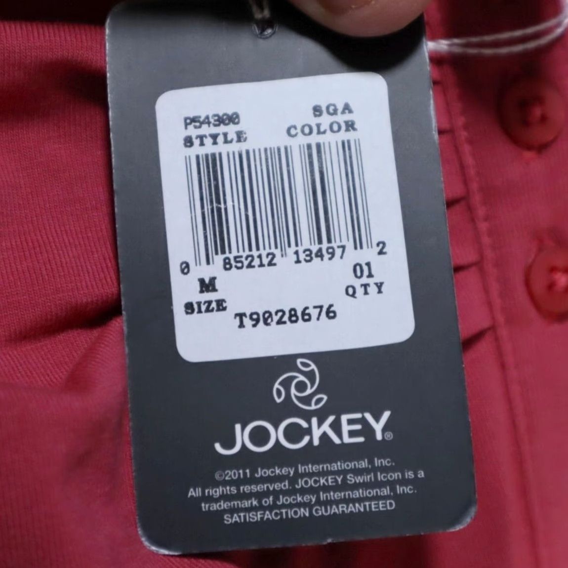 Jockey Jockey Shirt Magenta Women M John Deere Jersey w Ruching Solid Stretch Slim fit Size M / US 6-8 / IT 42-44 - 7 Thumbnail