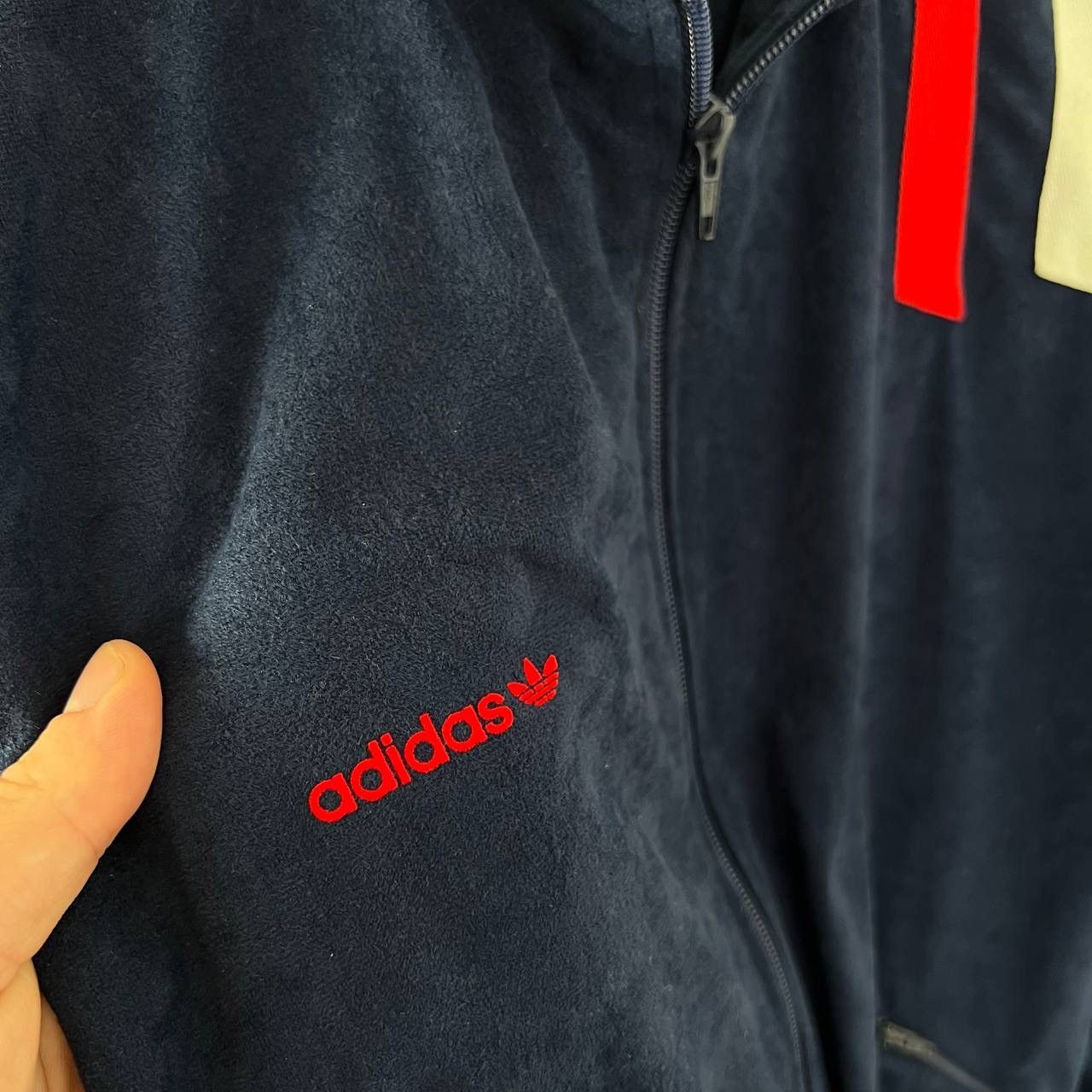 Vintage Vintage 90s Adidas Made in UK Zip Up Retro Track Jacket Size US S / EU 44-46 / 1 - 3 Thumbnail