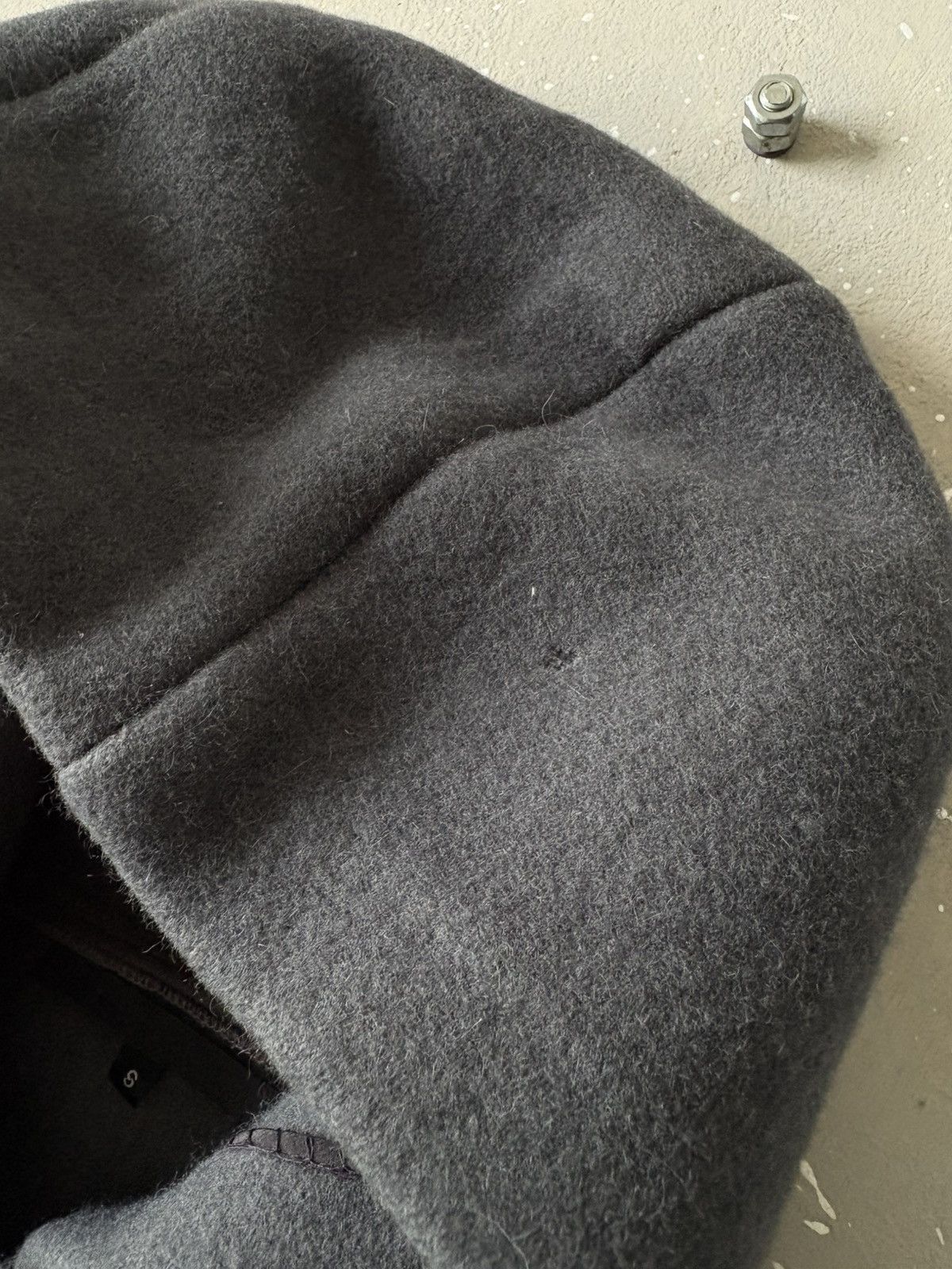 RIPVANWINKLE RIPVANWRINKLE Wool Dark Grey Zip-up Hoodie Sweatshirt Size US S / EU 44-46 / 1 - 12 Thumbnail