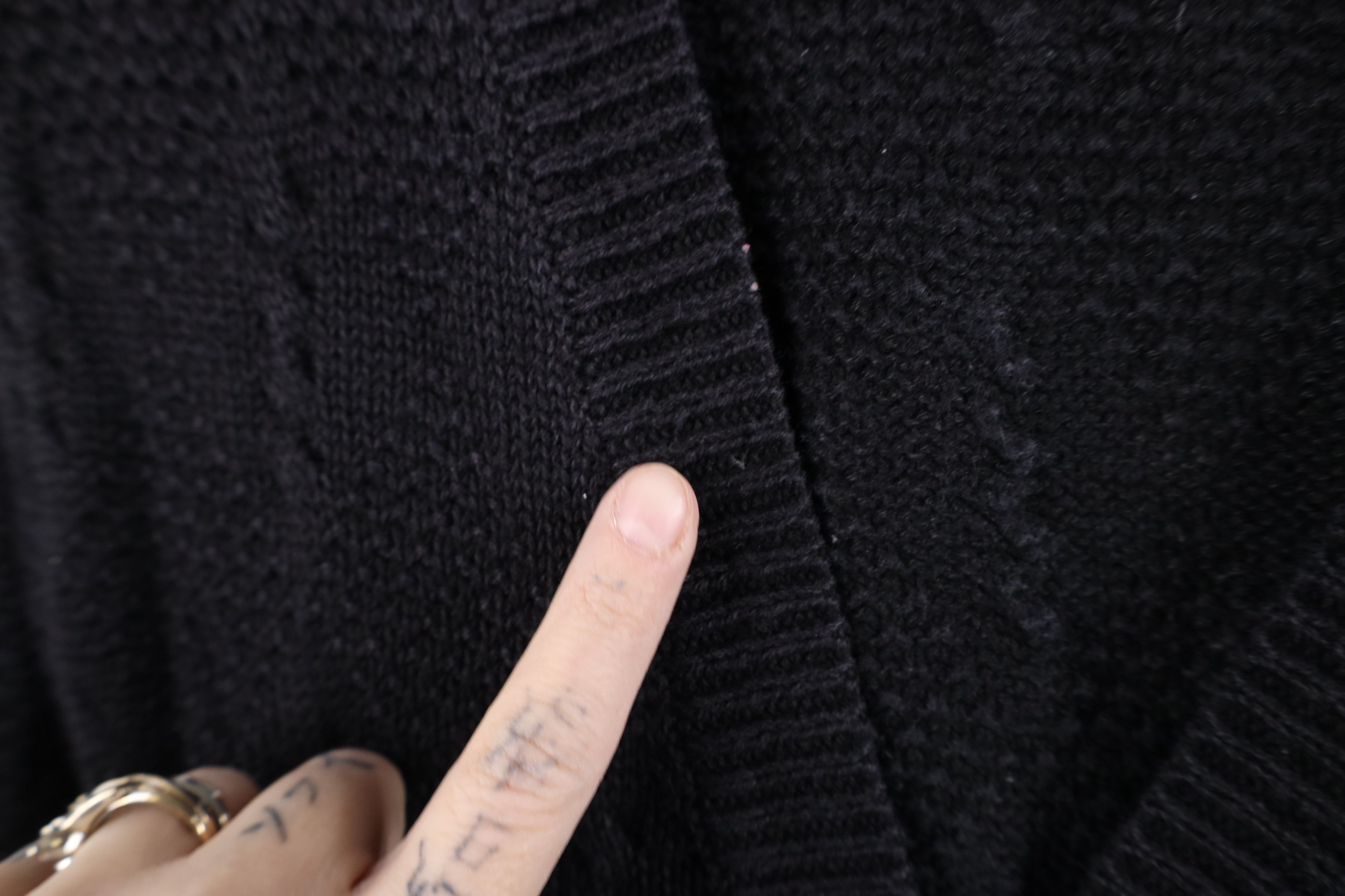 Vintage Vintage 90s Streetwear Knit Cardigan Sweater Vest Black Size XL / US 12-14 / IT 48-50 - 6 Thumbnail