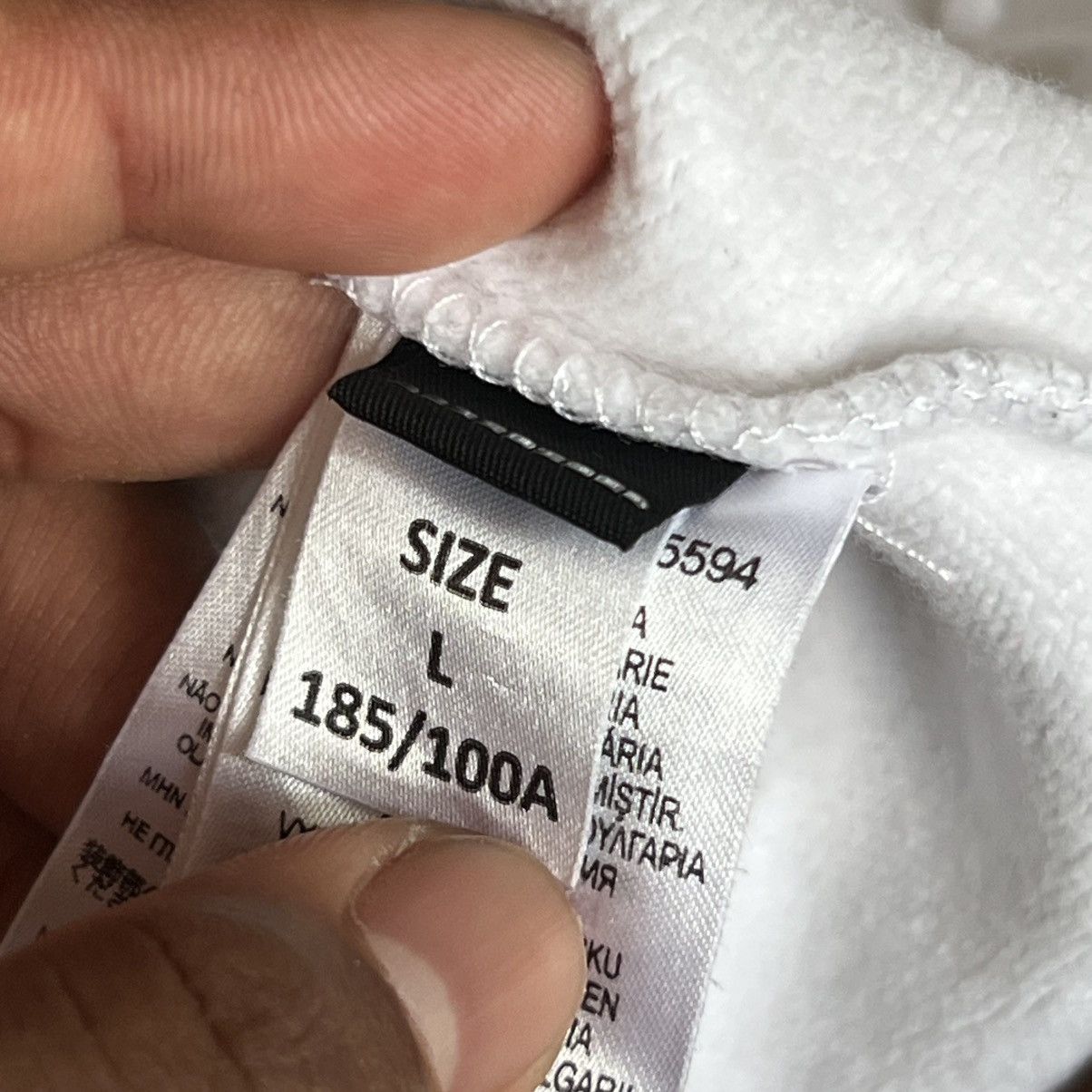 Diesel “DIESEL” WHITE HOODIE Size US L / EU 52-54 / 3 - 8 Thumbnail