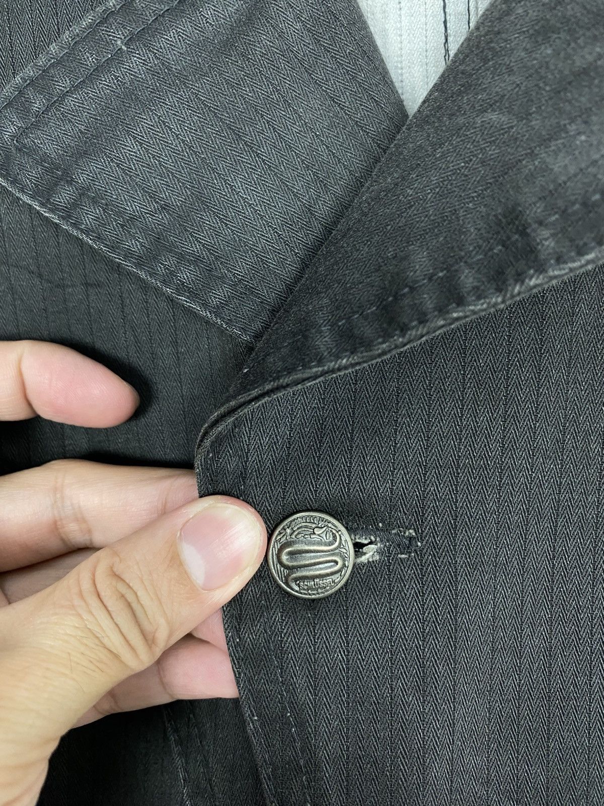Schlussel Rare‼️ SCHUSSEL Denim Casual Jacket Double Collar Size US M / EU 48-50 / 2 - 8 Thumbnail