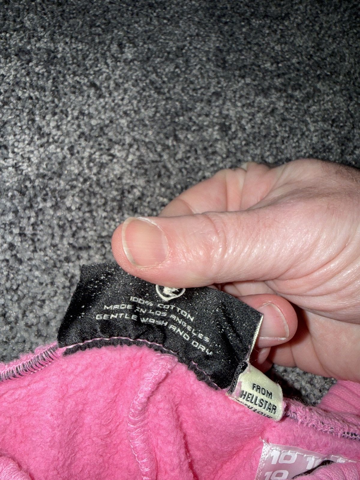 HELLSTAR Crazy Limited Hellstar Pink Grey Flame Sweats size Medium Size US 33 - 5 Thumbnail