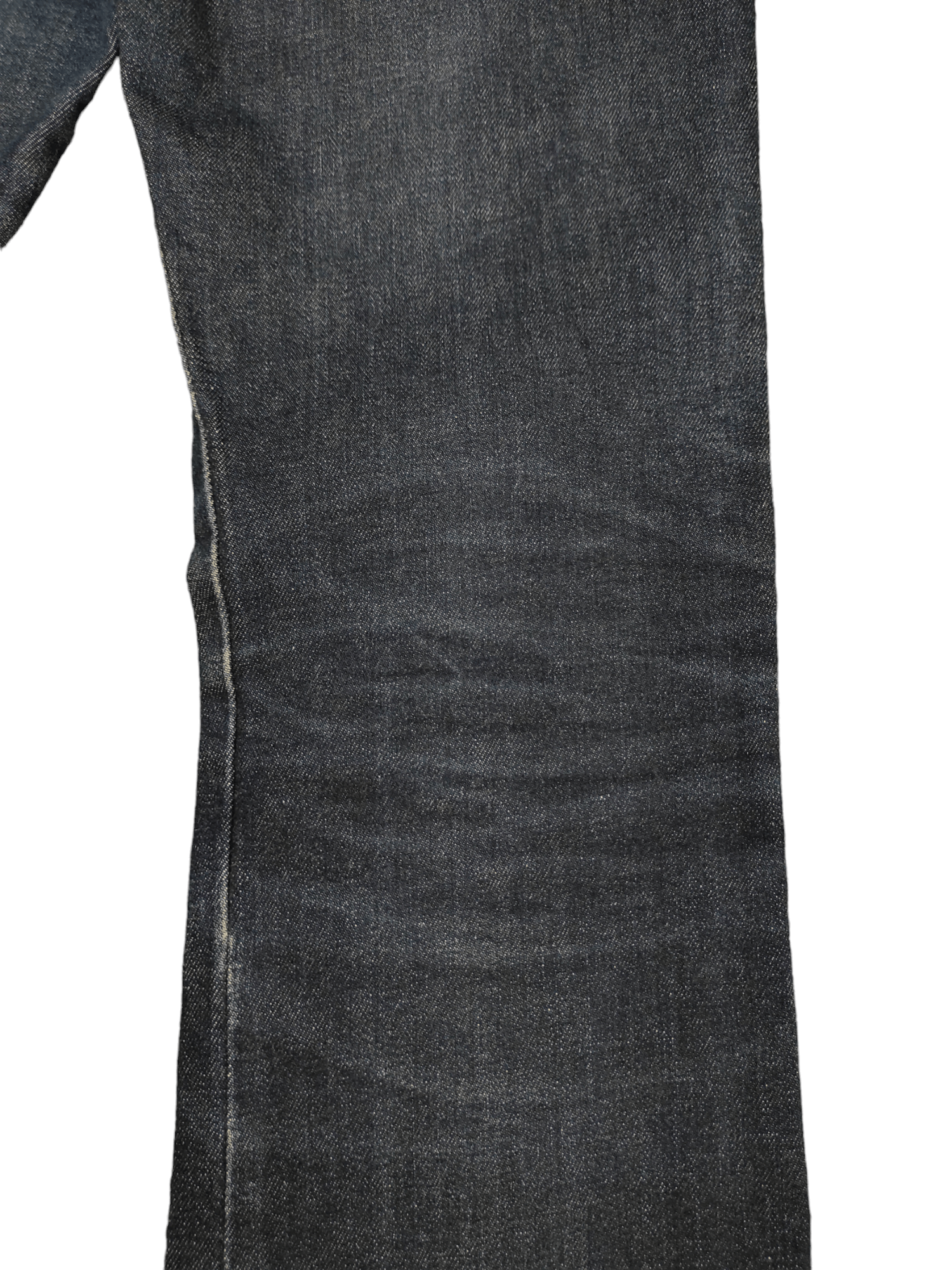 If Six Was Nine Flare Jeans Body Butter Japan Leather Trim Denim Bootcut Y2k Size US 31 - 16 Thumbnail