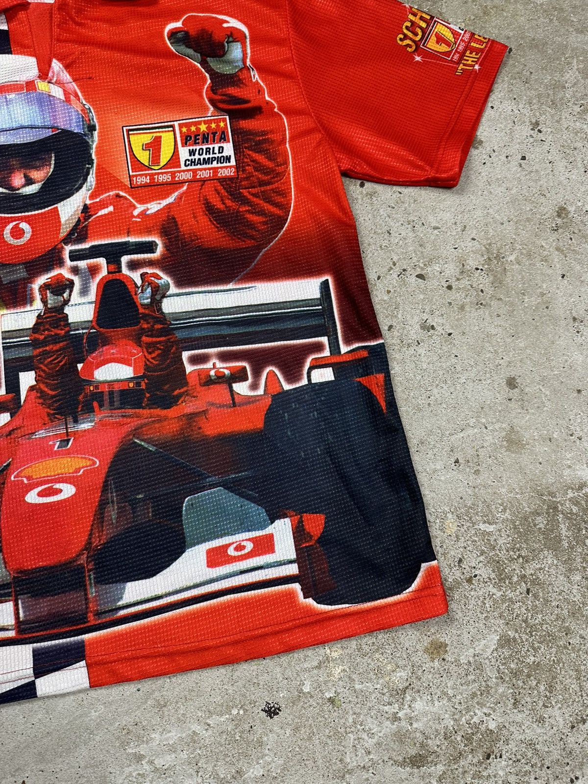 Ferrari × Formula 1 × Vintage Vintage Y2K Ferrari Michael Schumacher Formula Uno Jersey Size US M / EU 48-50 / 2 - 4 Thumbnail