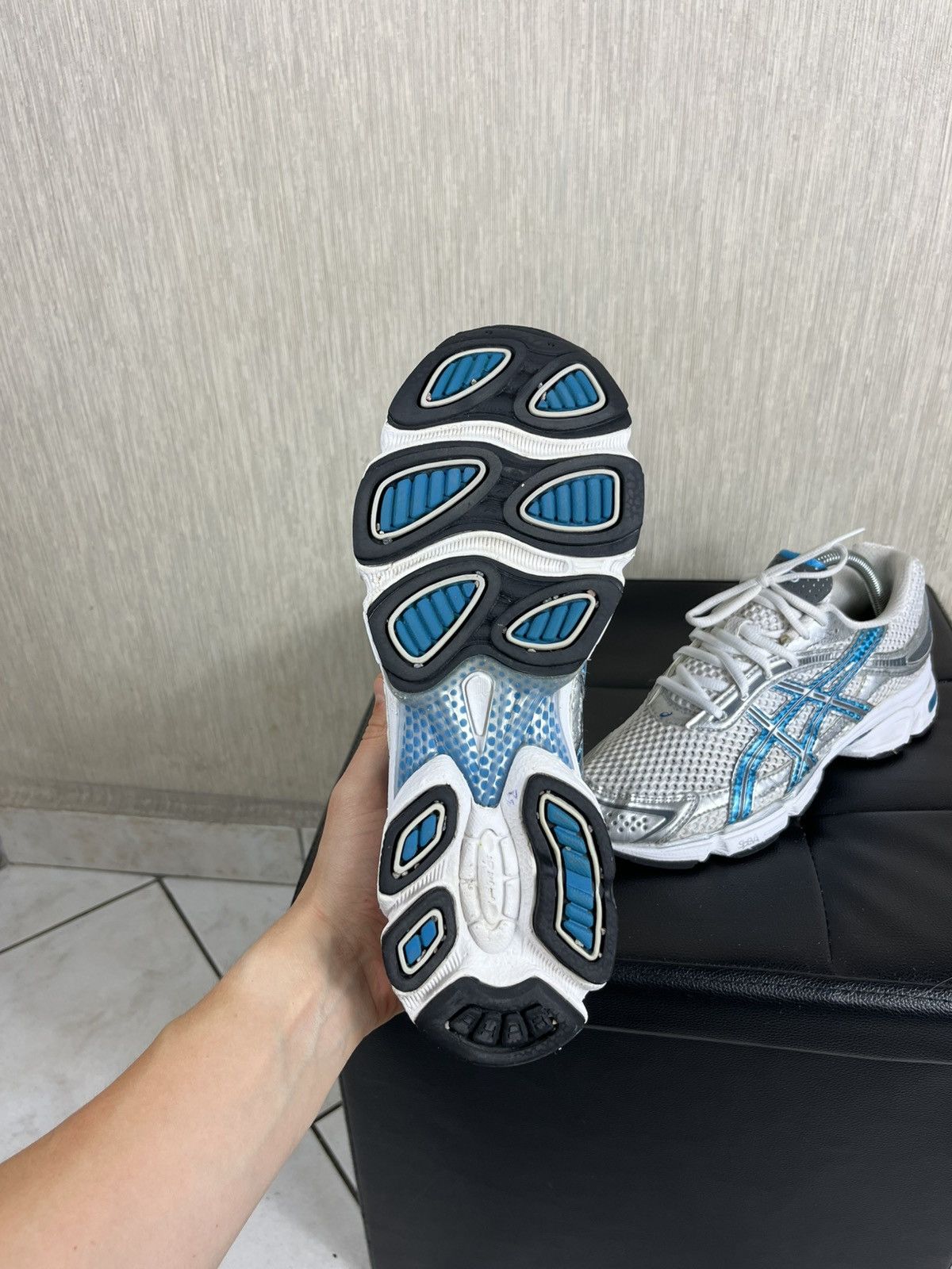 Asics × Vintage Vintage Asics Gel-Stratus 3 y2k mesh silver sneakers shoes Size US 9.5 / EU 42-43 - 20 Thumbnail