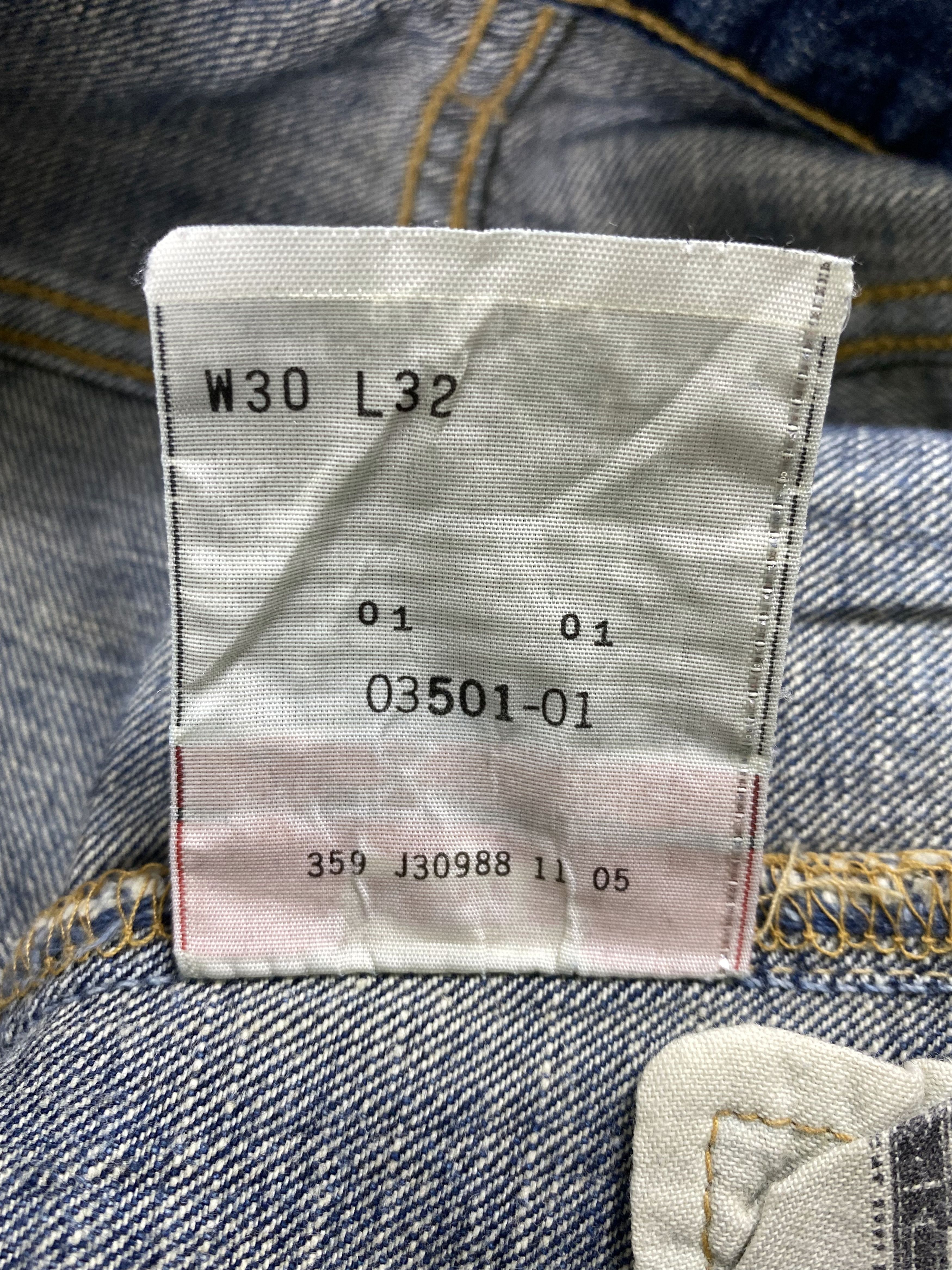 Levi's Blue Distressed Vintage Levi's 501 31x31.5 Denim -JN1190 Size US 31 - 9 Thumbnail