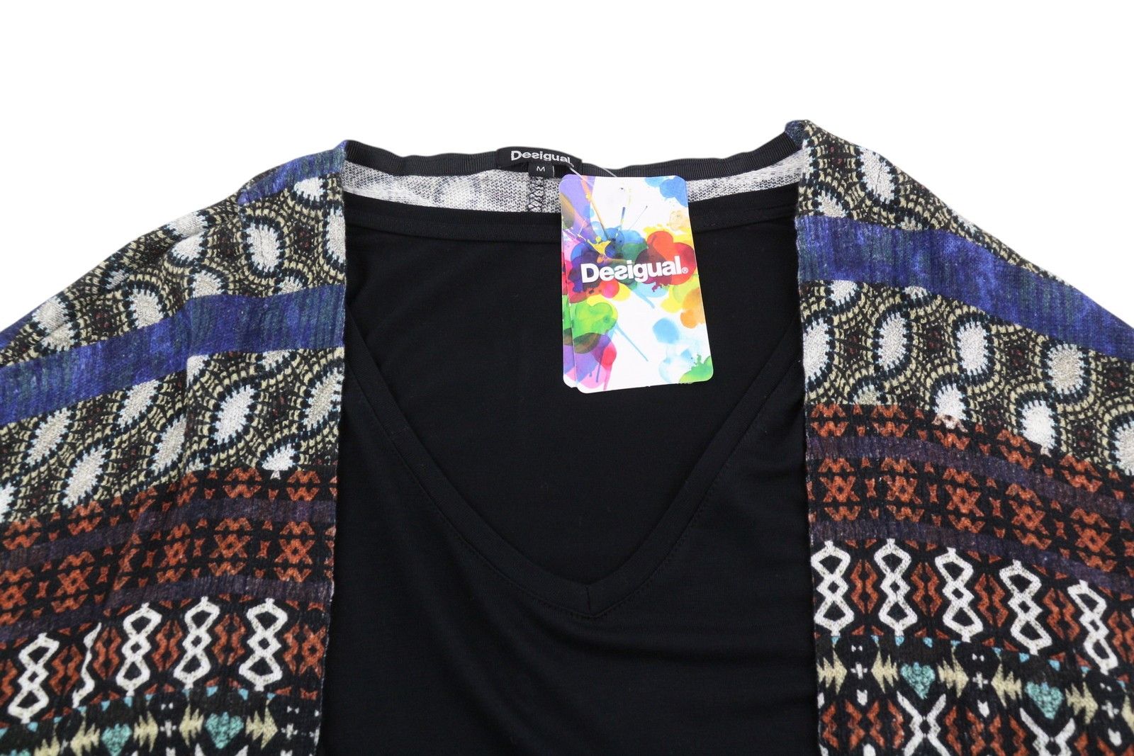 Desigual JAMIL M Asymmetric Drape 2in1 Jumper 88462 Size M / US 6-8 / IT 42-44 - 7 Thumbnail