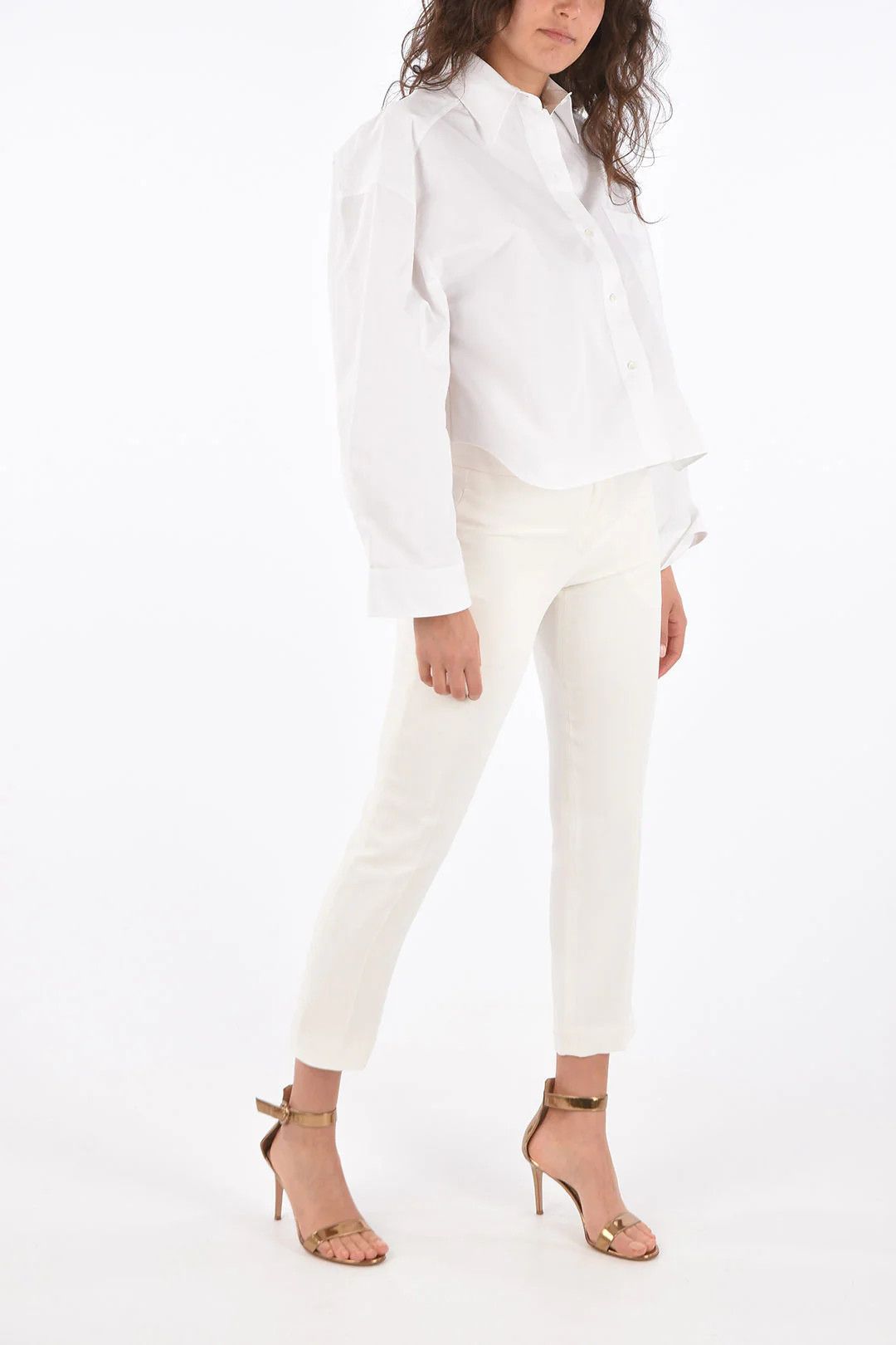 Alexander McQueen og1mm0426 Concealed Closure Pant in White Size 30" / US 8 / IT 44 - 4 Thumbnail