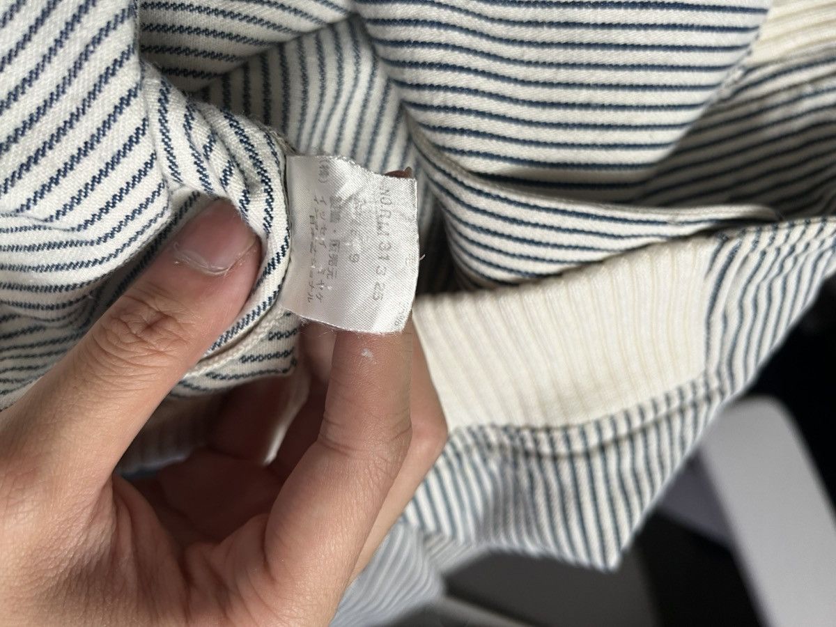 Issey Miyake FINAL DROP Vintage IS Issey Miyake Striped Bomber Jacket Size US M / EU 48-50 / 2 - 4 Thumbnail