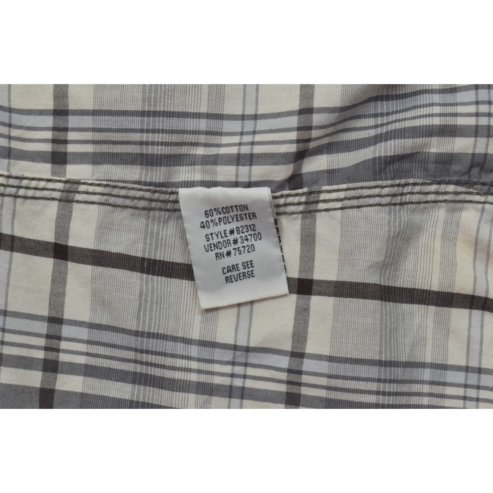 Vintage BKE Athletic Fit Men's L Long Sleeve Plaid Western Pearl Snap Button-Down Shirt Size US L / EU 52-54 / 3 - 7 Thumbnail