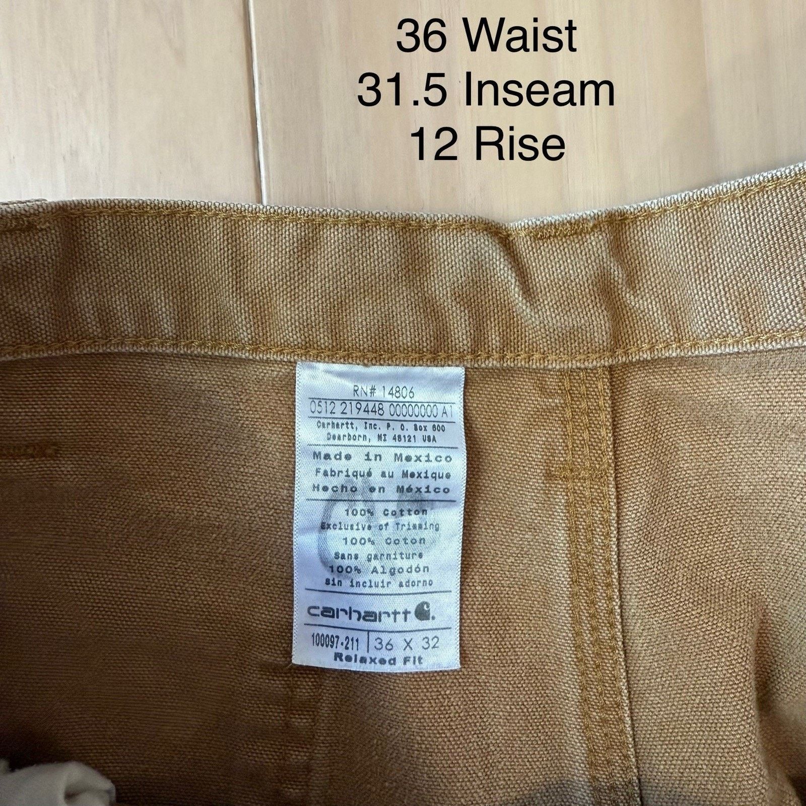 Carhartt × Vintage Vintage Carhartt Carpenter Pants 36 Brown Straight Leg Size US 36 / EU 52 - 5 Thumbnail