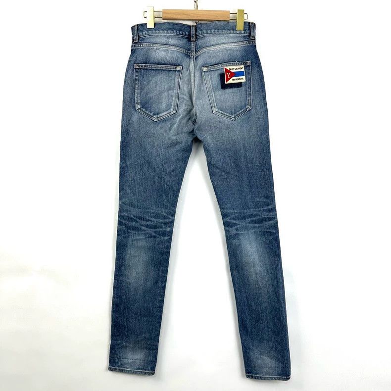 Saint Laurent Wash Blue Denim Pants