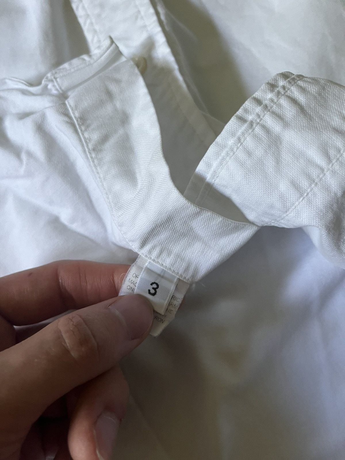 Thom Browne Thom Brown white button up shirt cotton Size US L / EU 52-54 / 3 - 13 Thumbnail