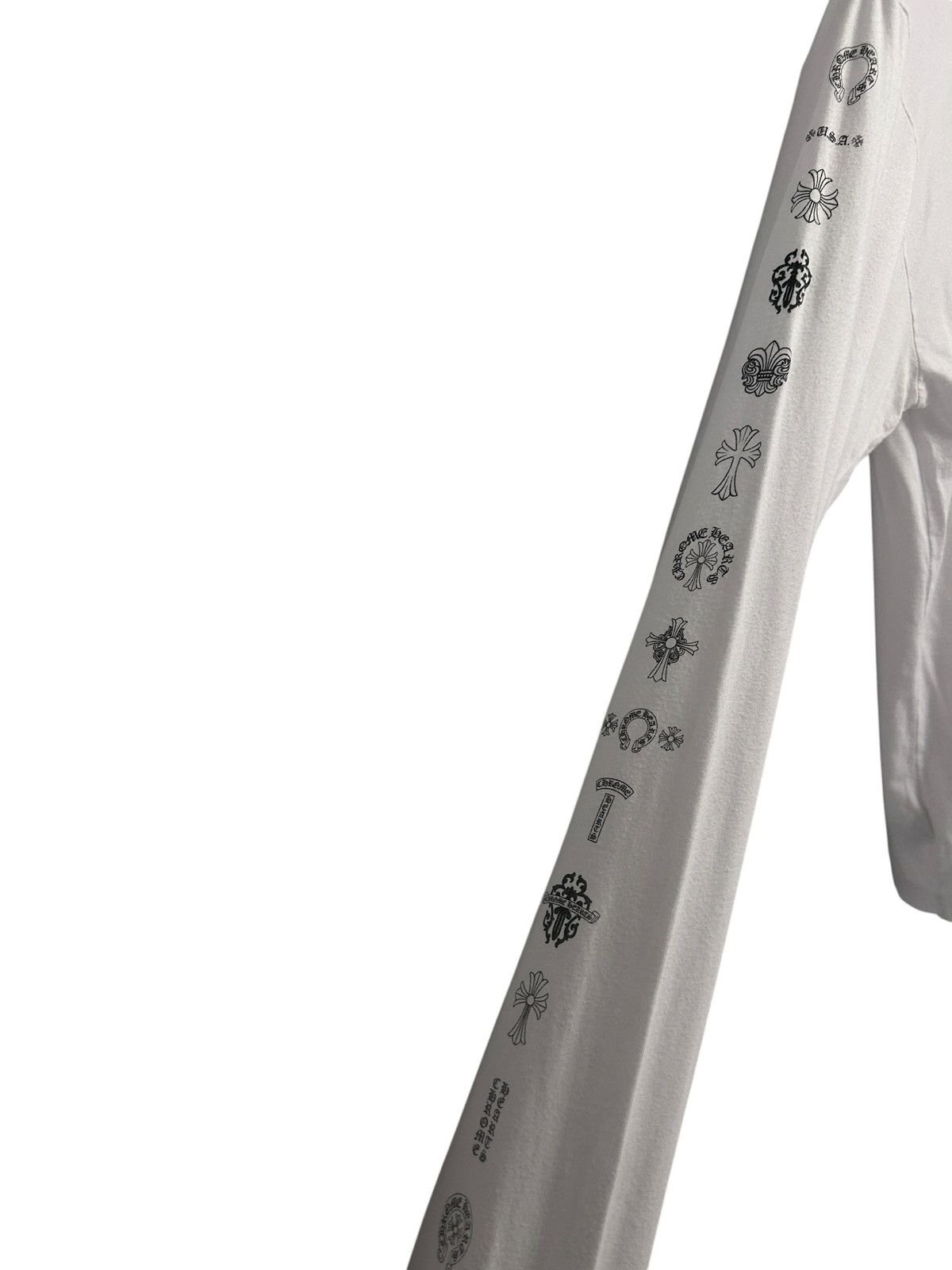 Chrome Hearts Chrome Hearts Multi Logo long sleeve white tee Size Medium Size US M / EU 48-50 / 2 - 4 Thumbnail