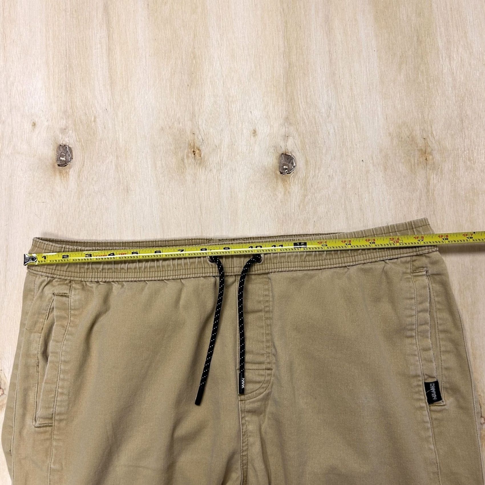 Vintage Tony Hawk Jogger Pants Mens Large Beige Canvas Elastic Waist Casual Stretch Size US 33 - 4 Thumbnail