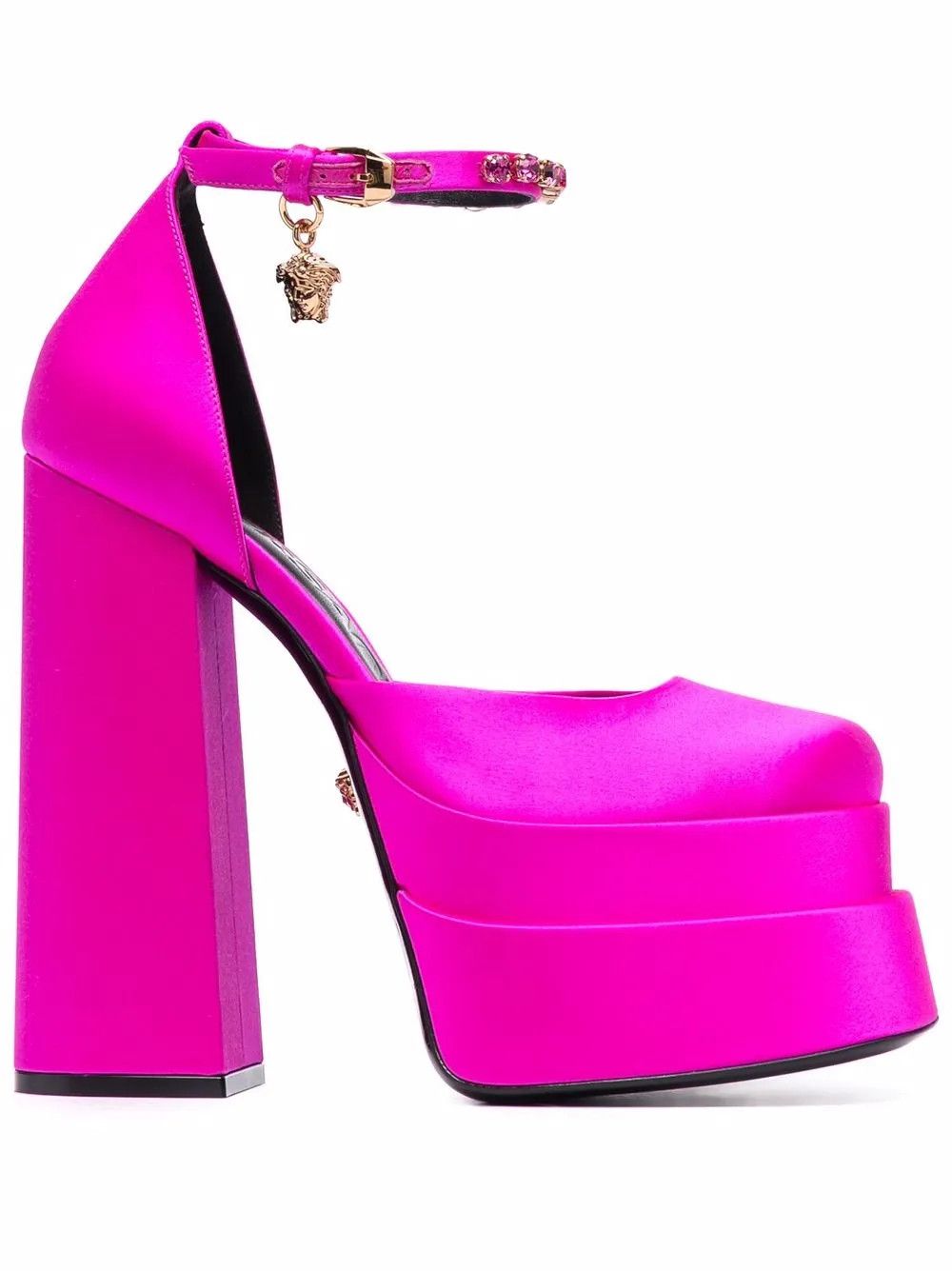 Versace Versace Medusa Head charm platform sandals Size US 10 / IT 40 - 1 Thumbnail