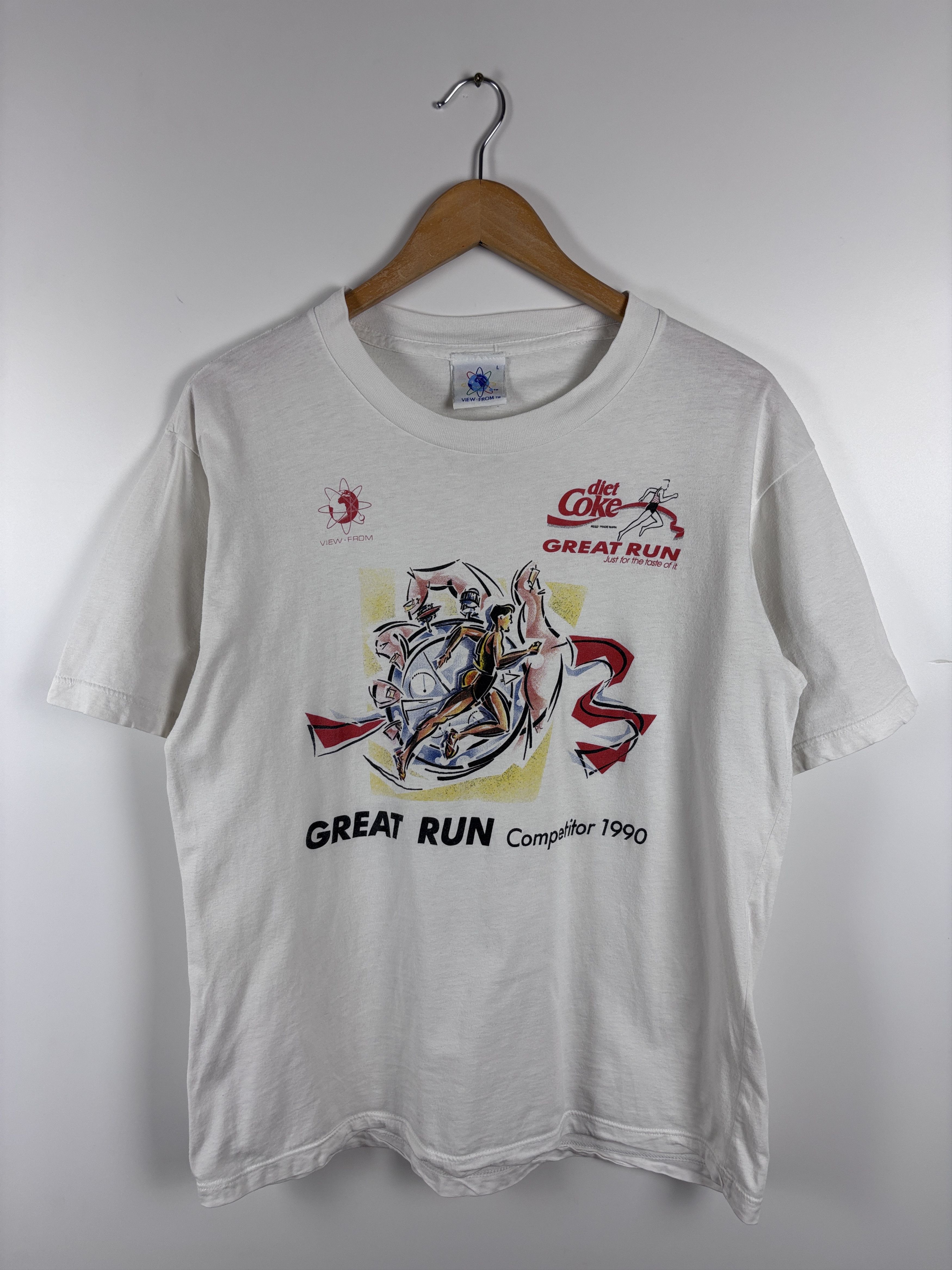 Vintage Vintage 1990 Diet Coke Great Run Competitor T-Shirt L Size US L / EU 52-54 / 3 - 1 Thumbnail