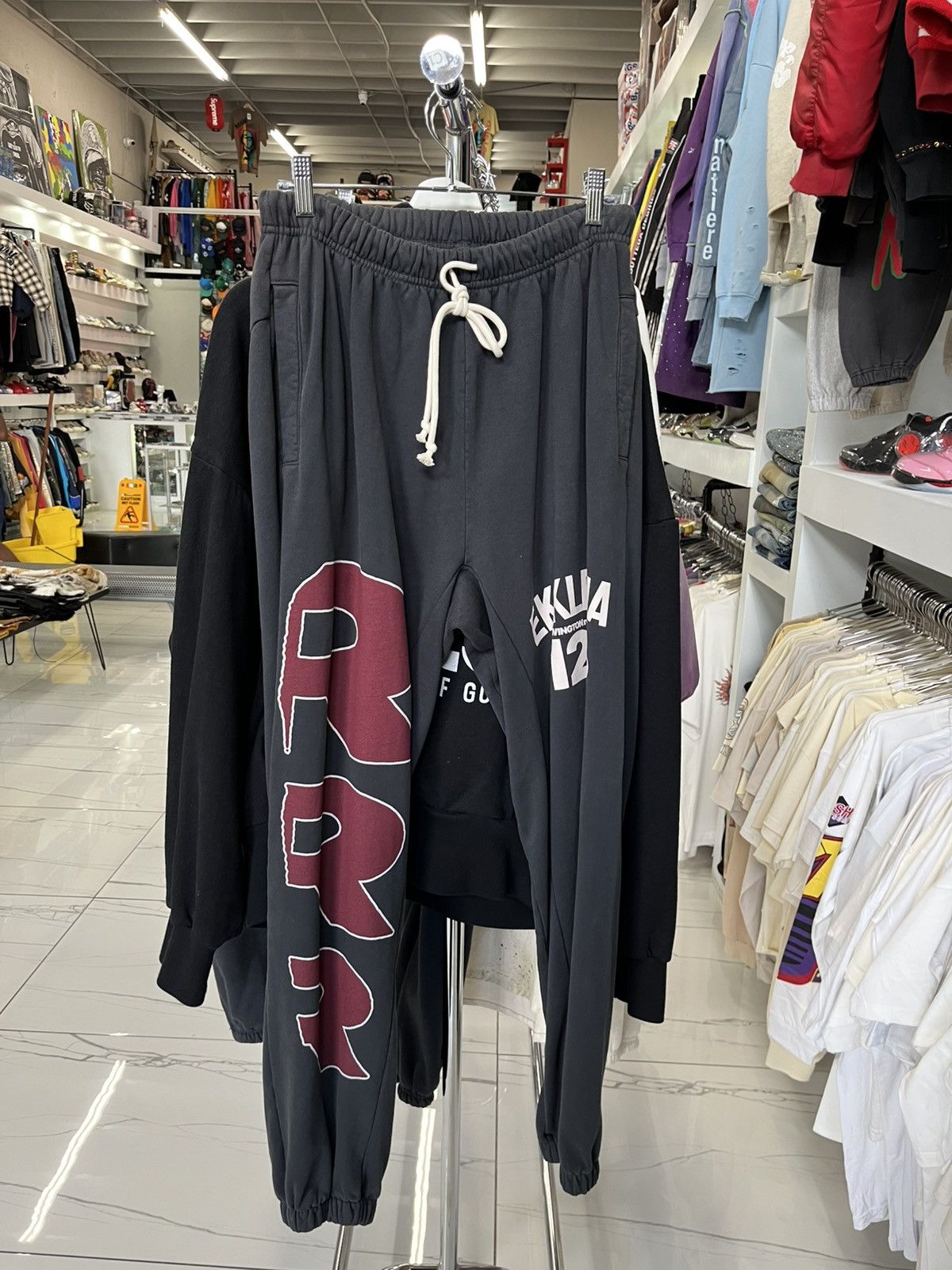 RRR-123 Ekklecia Black Sweatpants Size US 38 / EU 54 - 1 Thumbnail
