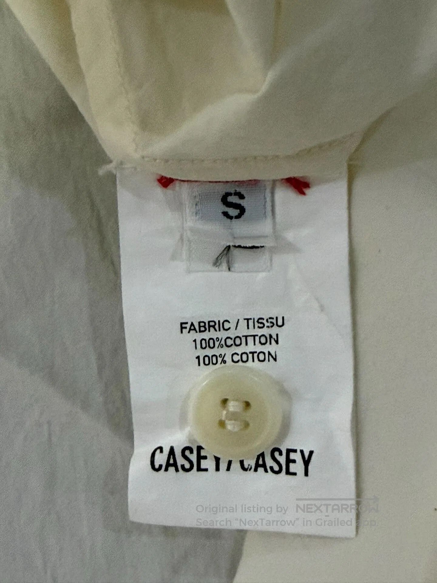 Casey Casey Casey Casey Waga Wrinkled Cotton Shirt. Size US S / EU 44-46 / 1 - 7 Thumbnail