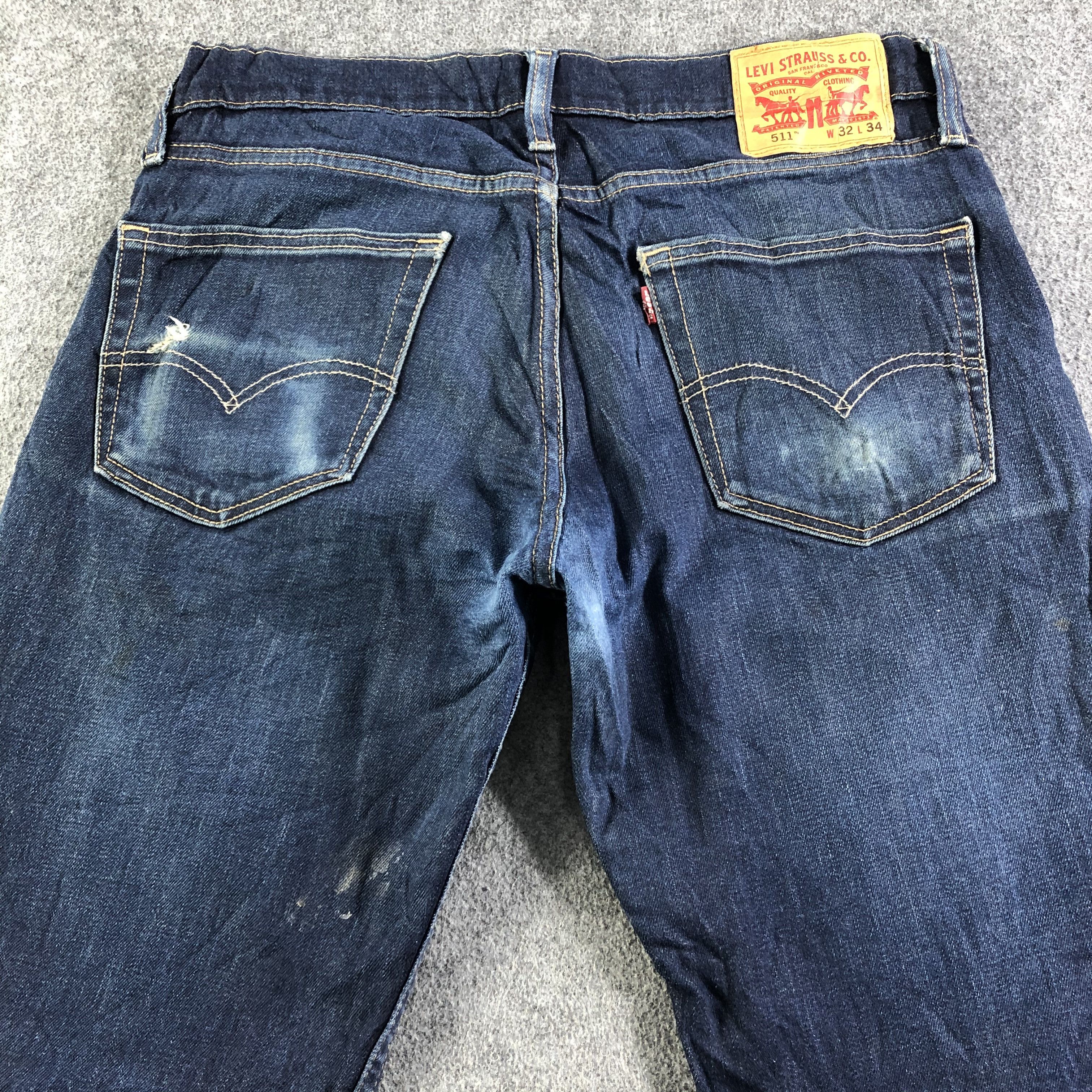 Levi's Vintage Blue Wash Levis 511 Jeans-J3047 Size US 34 / EU 50 - 4 Thumbnail