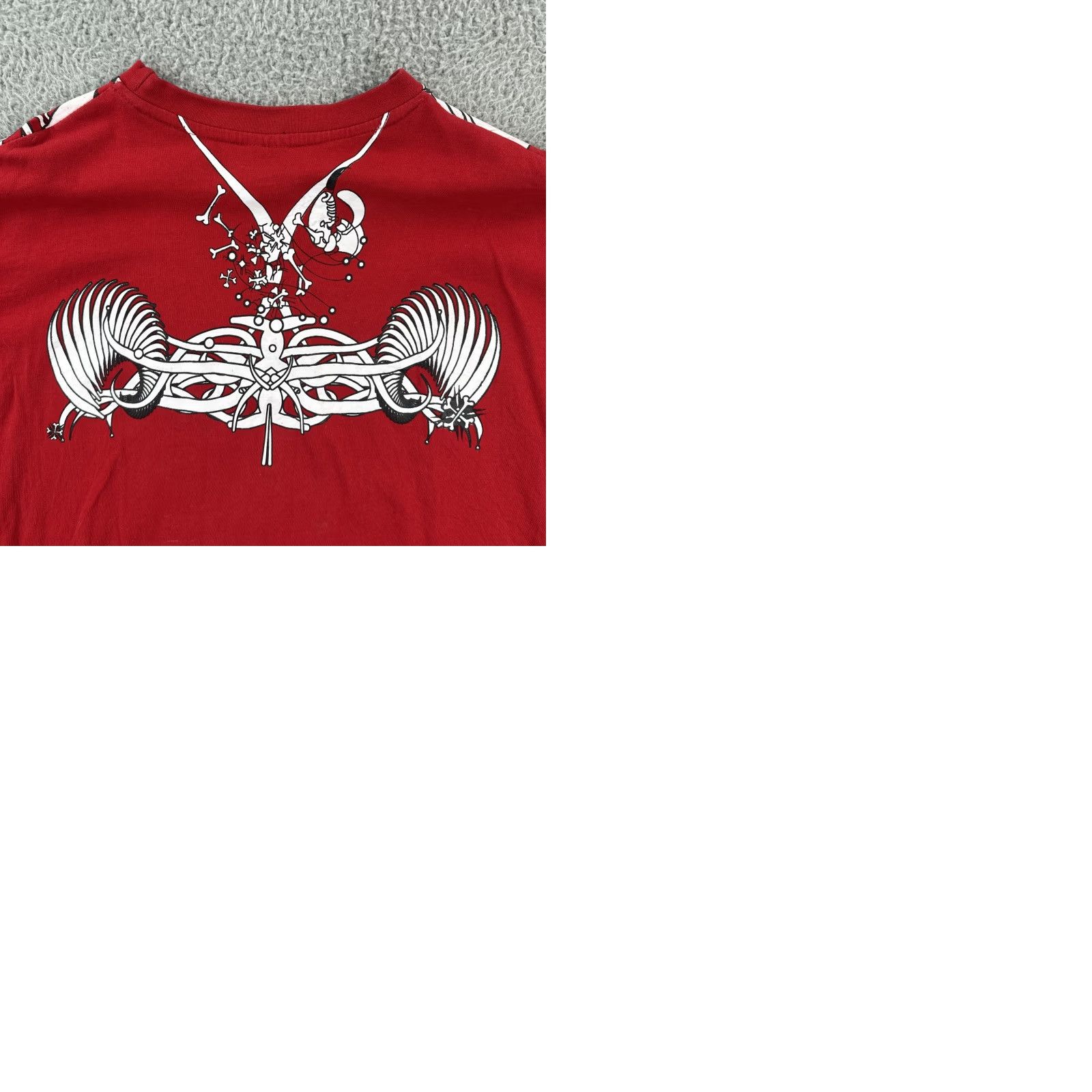 Doublet VINTAGE Bx Men's T-Shirt Red AOP Graphic Print Double Sided Short Sleeve Crew Neck L Size US L / EU 52-54 / 3 - 10 Thumbnail