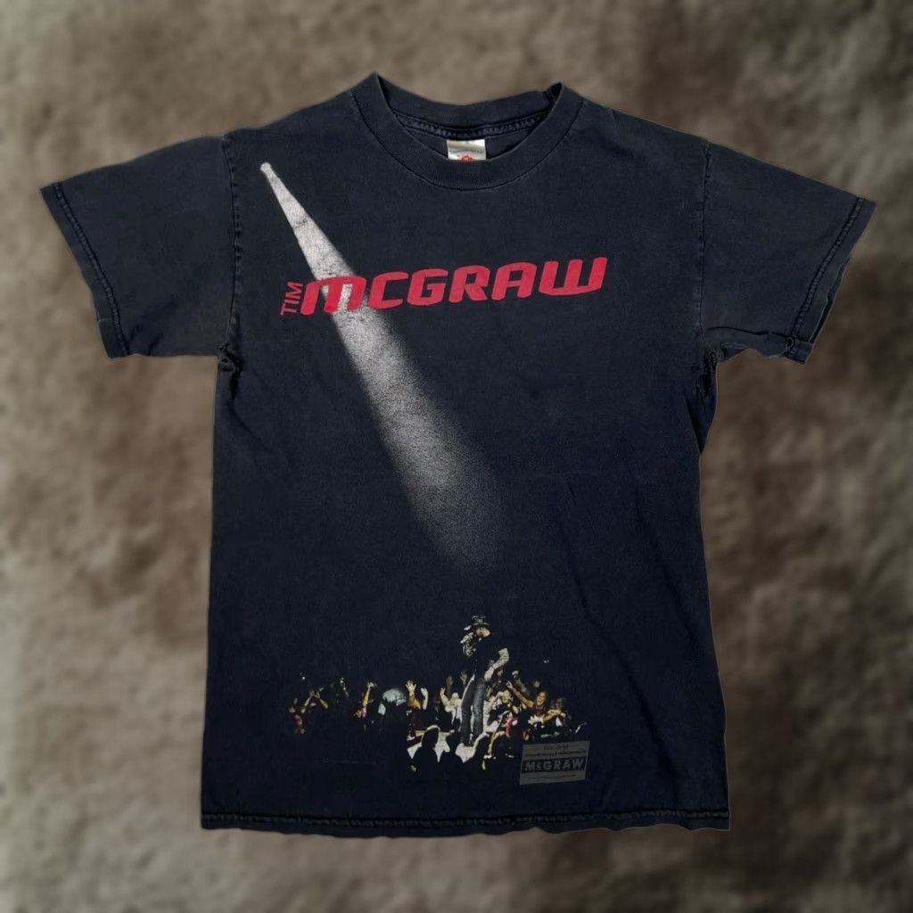 Vintage VINTAGE Tim McGraw T-Shirt Mens Small Black Year Of McGraw Tour Concert Tee Size US S / EU 44-46 / 1 - 1 Thumbnail