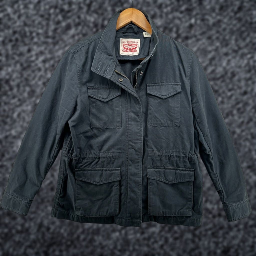 Levi's Levi's Anorak Jacket Black Women's M Full Zip Pockets Casual Winter Long Sleeve Regular Fit Size M / US 6-8 / IT 42-44 - 1 Thumbnail