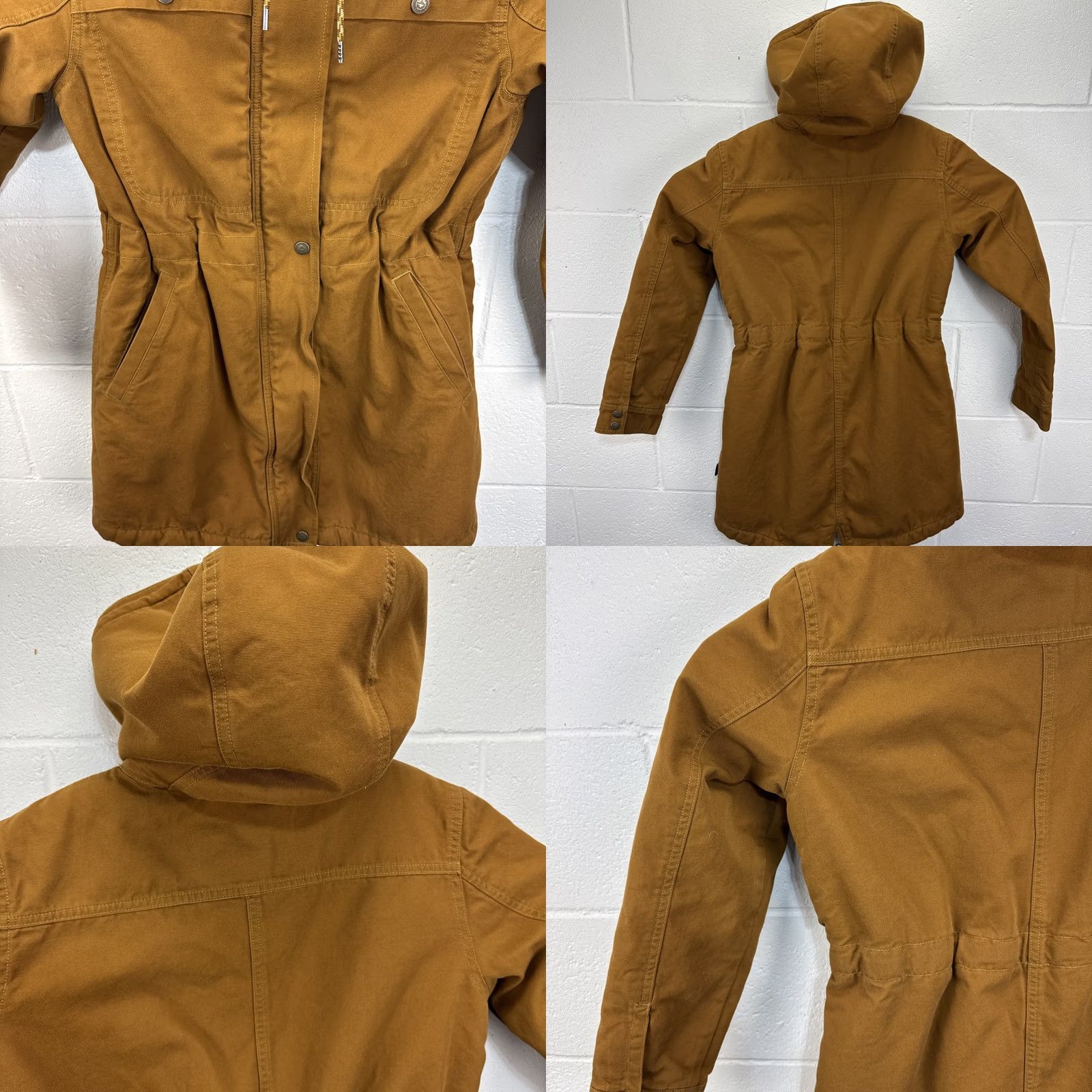 Patagonia Patagonia Parka Jacket Womens Small Brown Insulated Prairie Dawn Long Coat Zipper Snap Logo Quilt/Polyester Size S / US 4 / IT 40 - 8 Thumbnail