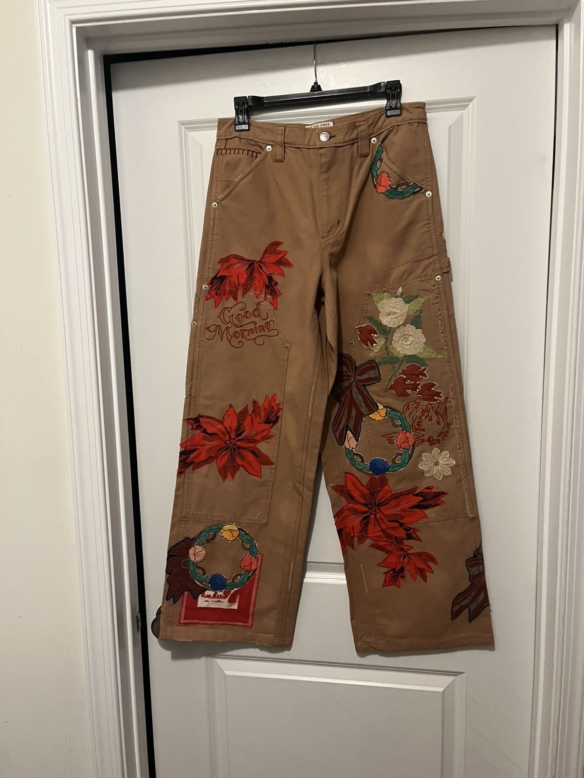 Free People We the Free Wide Leg Pants Size 27" / US 4 / IT 40 - 1 Thumbnail