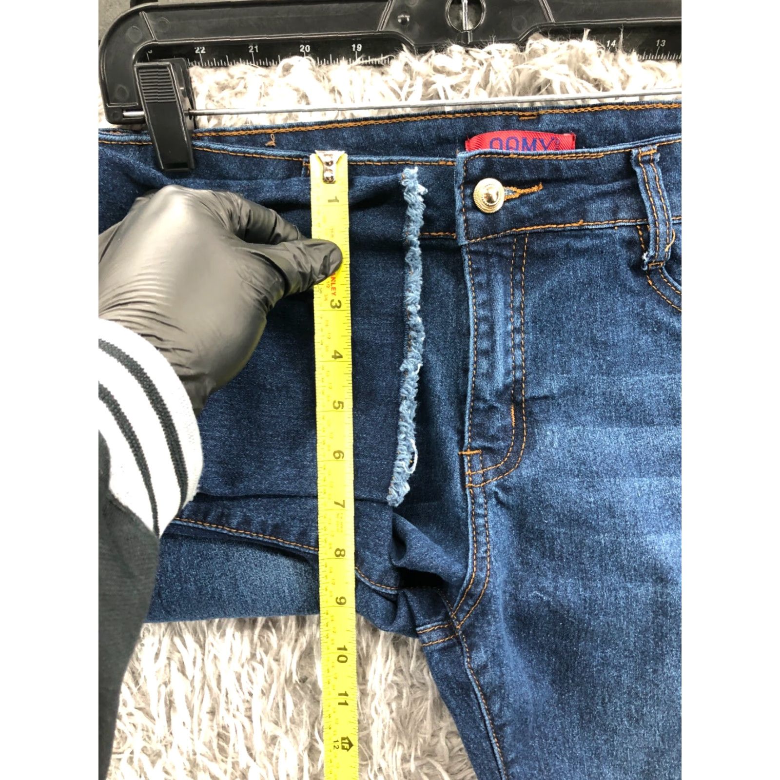 Vintage QQMY Capri Jeans Size 13 Juniors Womens Medium Wash Blue Jeans Capris Size 34" / US 12 / IT 48 - 4 Thumbnail