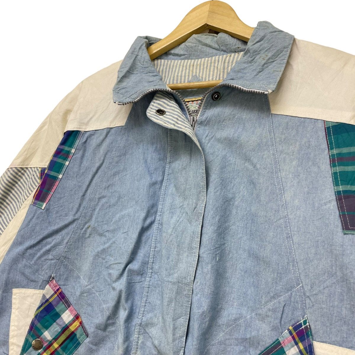 Current/Elliot Vintage Current Seen Bomber Pacthwork Style Jacket Size US M / EU 48-50 / 2 - 5 Thumbnail