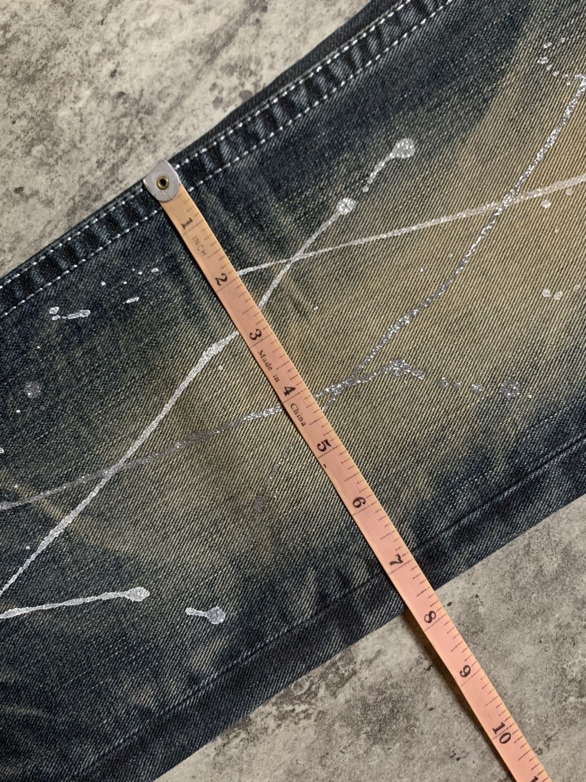 Tornado Mart Y2K Xfrm Studded Splatter Mud Wash Rusty Flare Pants Size US 30 / EU 46 - 16 Thumbnail