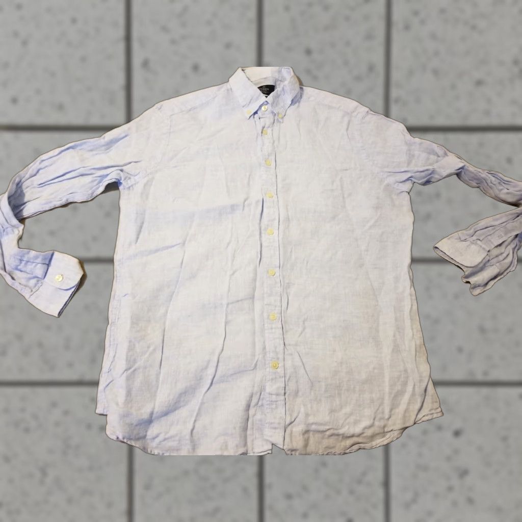 Hackett **XL Blue Hackett Linen Dress Shirt** User: **Blue XL Hackett Linen Dress Shirt** Size 46R - 1 Thumbnail
