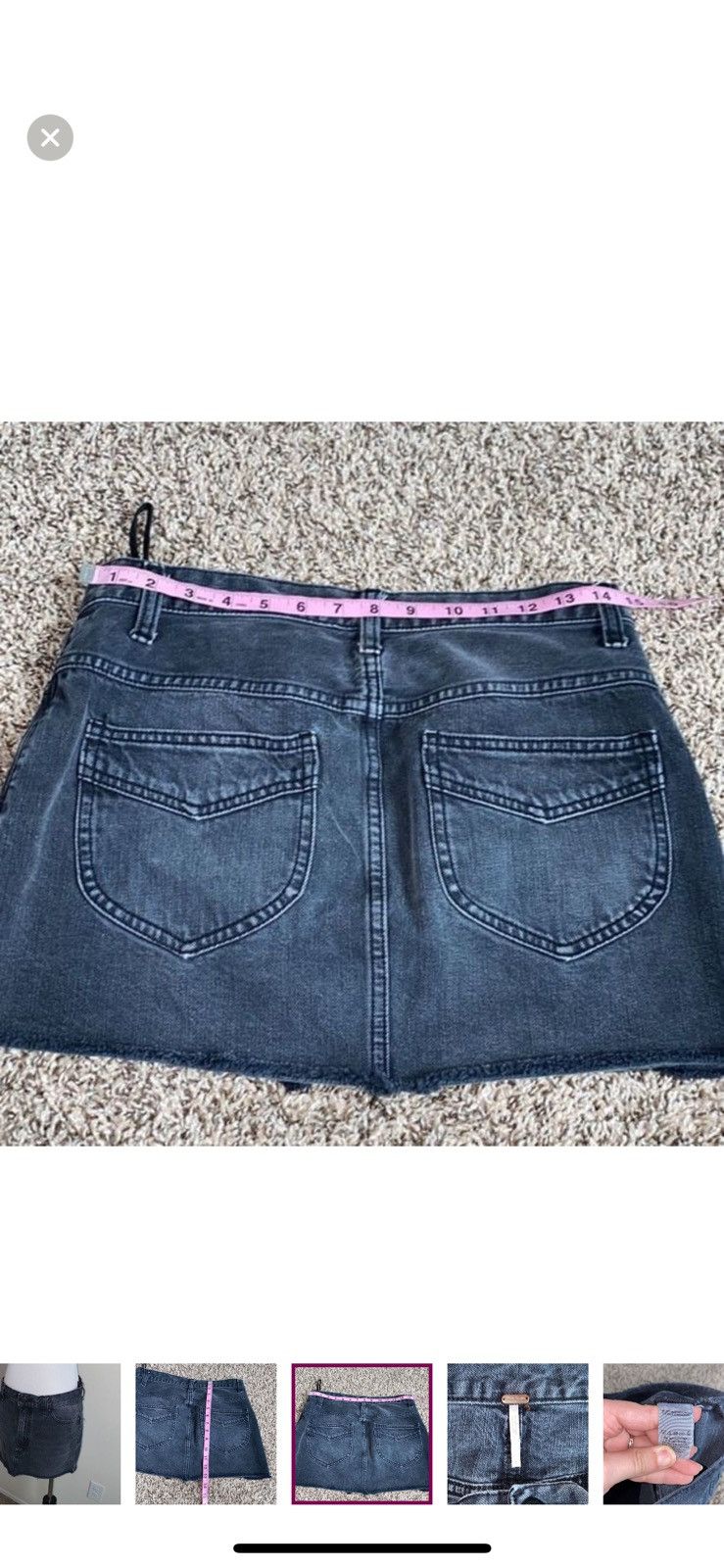 Free People Free people beat of the music denim mini skirt size 2 Size 26" / US 2 / IT 38 - 4 Thumbnail