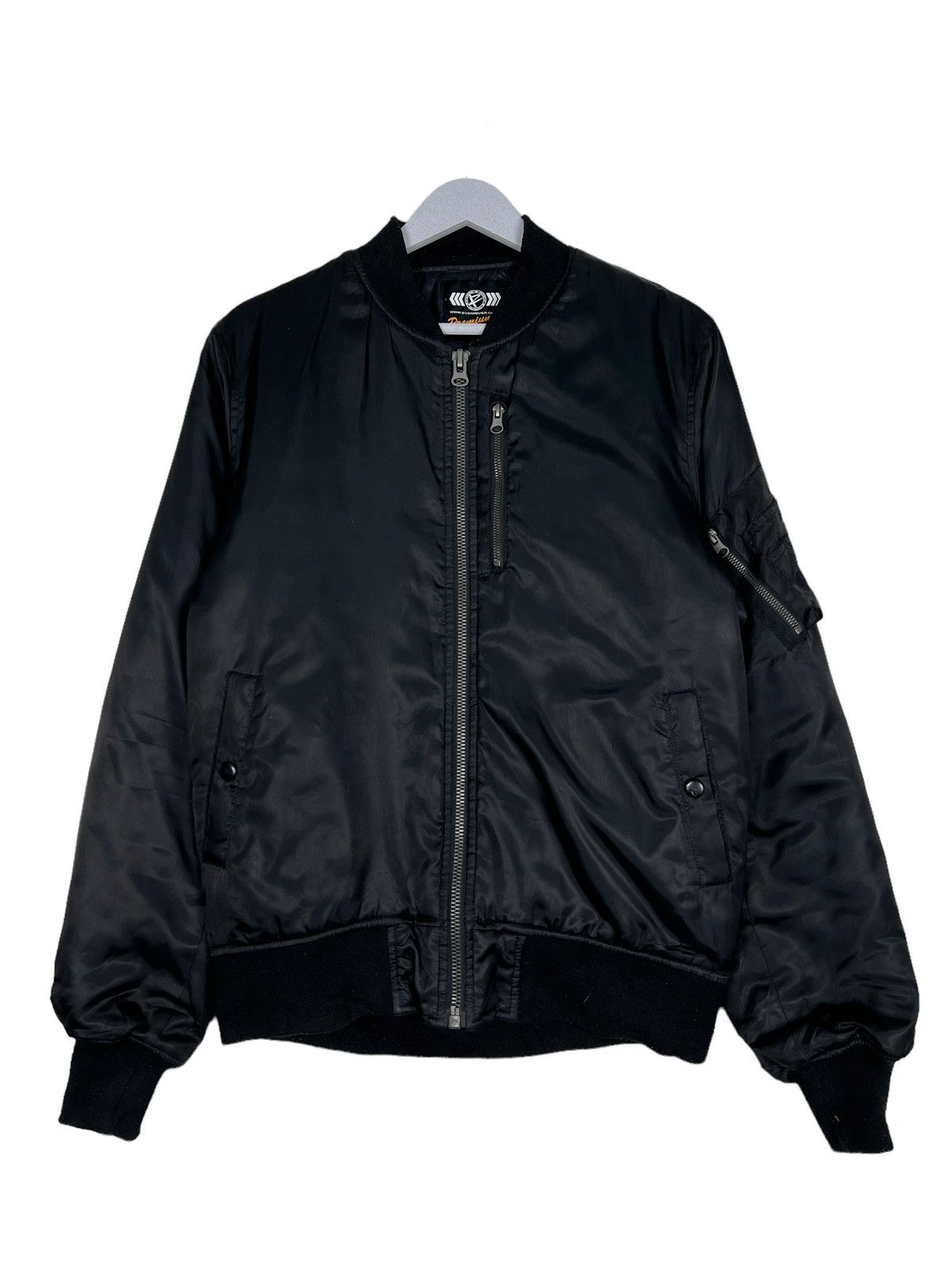 Japanese Brand 🔥 RIOT RIOT EVENRIVER BLACK BOMBER JACKET Size US L / EU 52-54 / 3 - 2 Thumbnail
