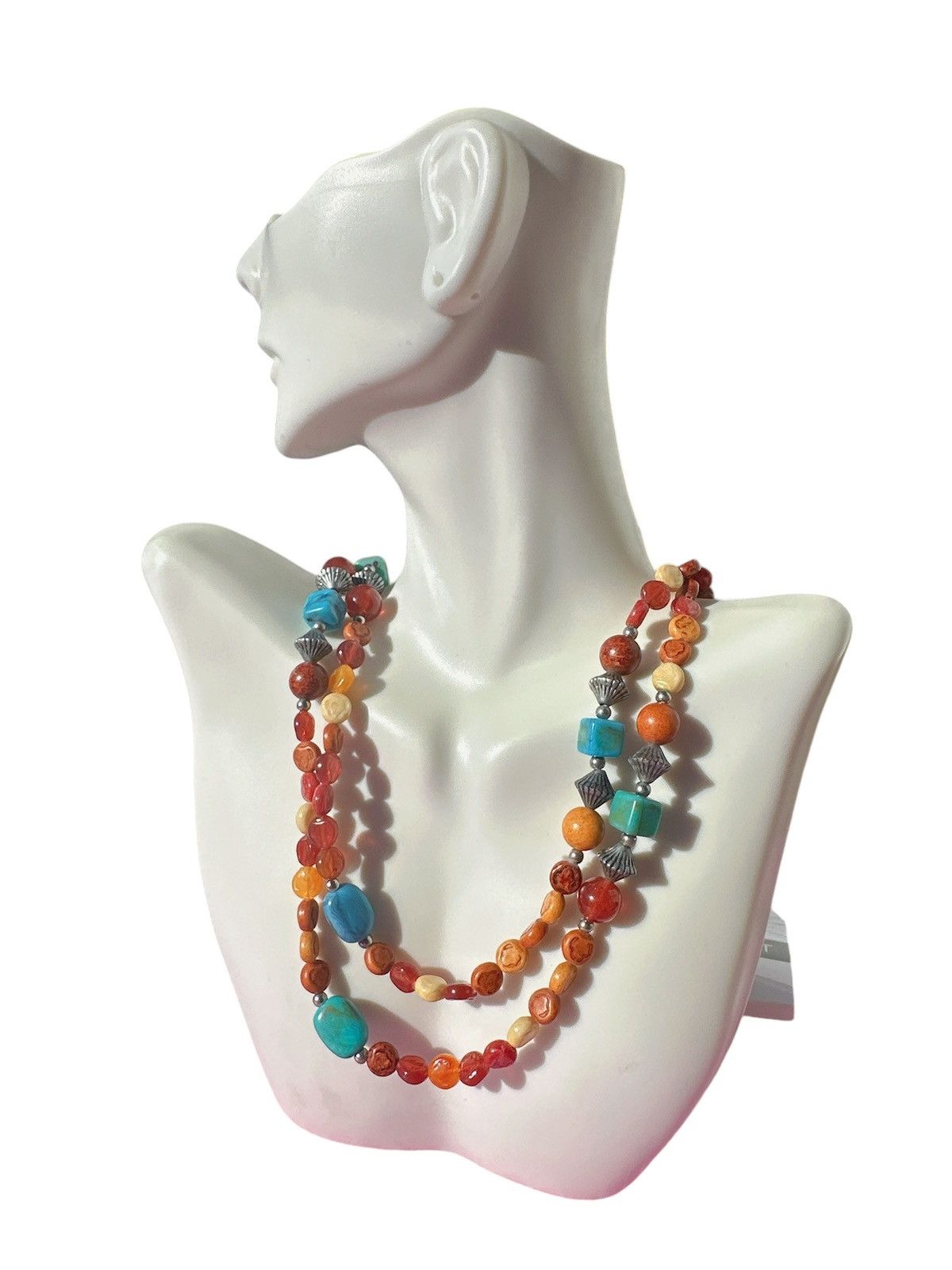Lucky Brand Lucky Brand necklace Amber Tibetan bluestone Sandalwood Size ONE SIZE - 2 Thumbnail
